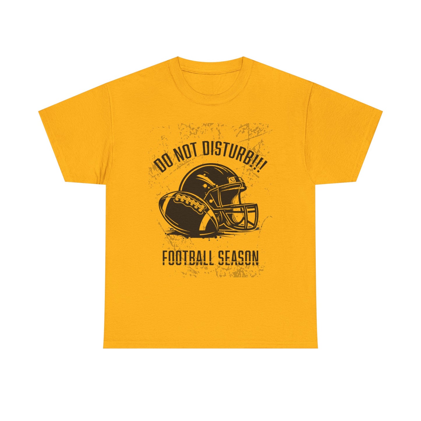 Football Season Do Not Disturb Tee, Male's Cotton Shirt, Sports Fan Gift, Game Day Apparel, Casual Wear, Football Lovers