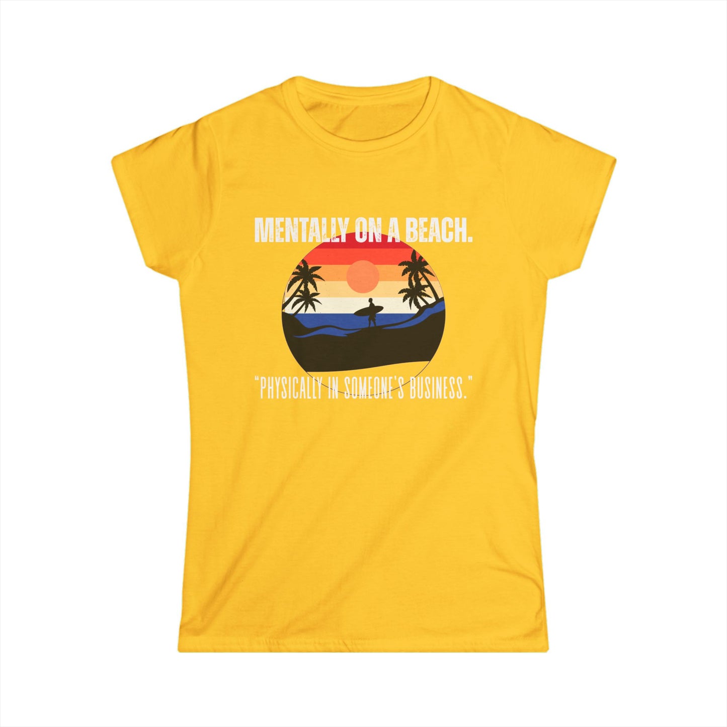 Beach Vibes Women's Tee - Relaxed Style, Gift for Vacation Lovers, Summer Outfits, Casual Wear, Travel Shirts