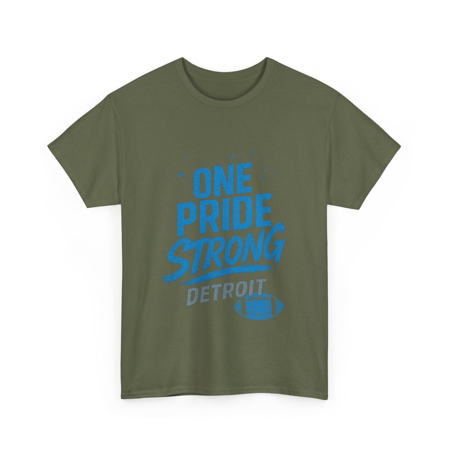 Detroit Lions Pride Tee - Male Heavy Cotton T-Shirt, Football Fan Apparel, Game Day Gear, Gift for Sports Lovers, Casual Wear