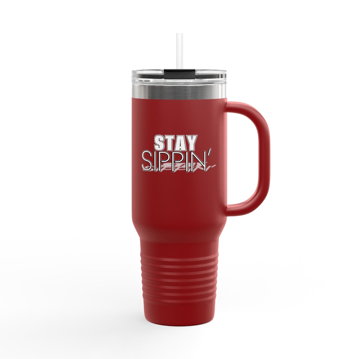 Stay Sippin' Insulated Travel Mug, Perfect for On-the-Go, 40oz Drinkware, Eco-Friendly, Great Gift for Coffee Lovers, Road Trips