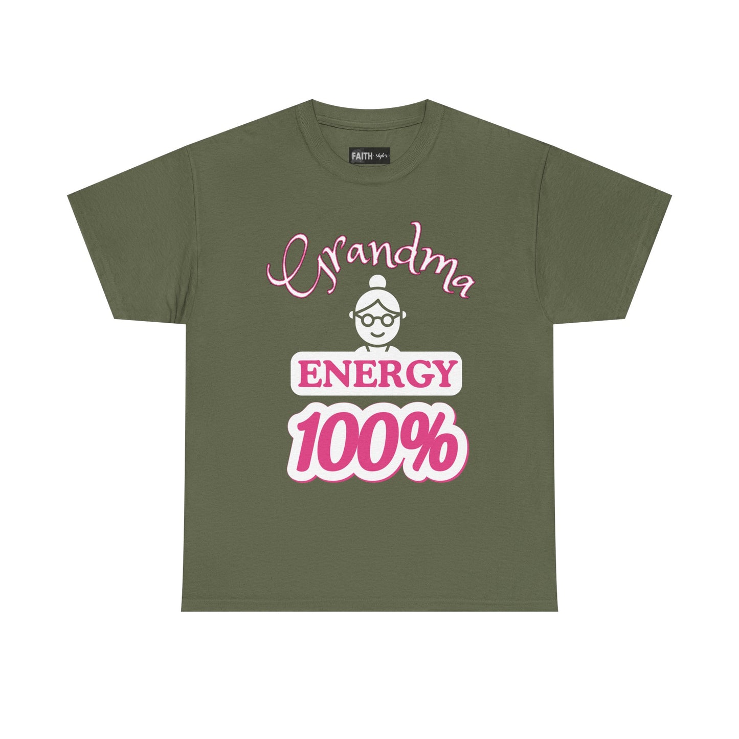 Fun Grandma Energy T-Shirt, Gift for Grandmothers, Casual Tee, Family Reunion Wear, Cute Gift for Mother's Day, Humor Shirt