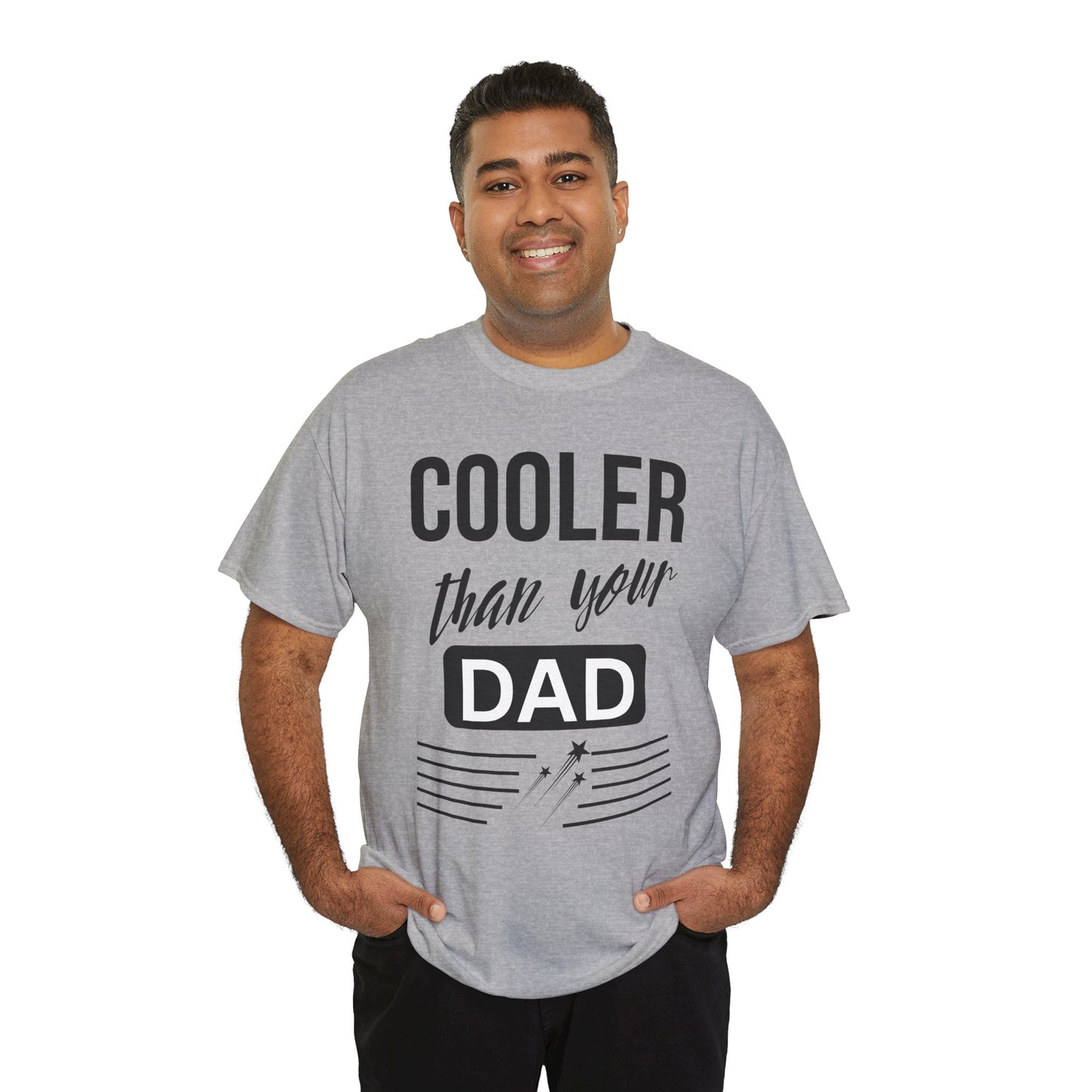 Cooler Than Your Dad Tee - Funny Gift for Dads, Unisex Cotton T-Shirt, Father's Day, Birthday, Casual Wear, Gift for Him, Dad Humor