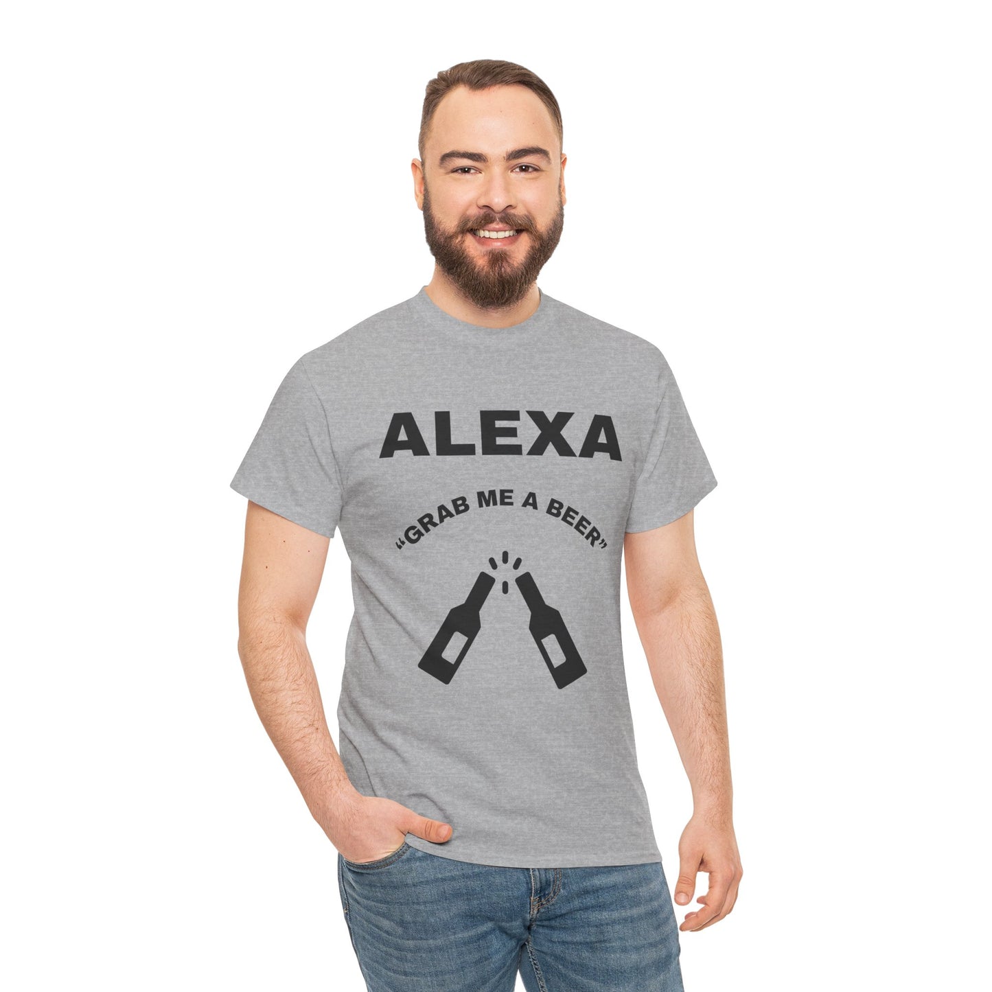 Funny Beer Tee, Unisex T-Shirt for Beer Lovers, Grab Me a Beer Shirt, Birthday Gift, Gift for Friends, Father's Day Present