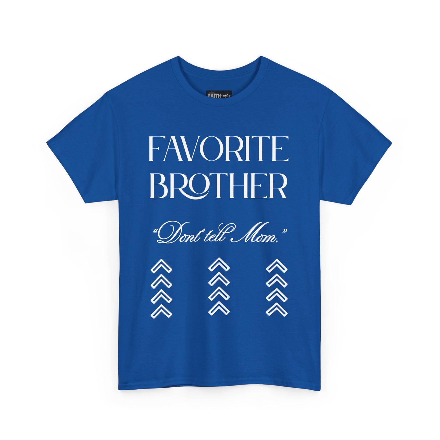 Favorite Brother Unisex Heavy Cotton Tee - Perfect Gift for Siblings, Casual Wear, Birthday, Family Reunion, Everyday Comfort
