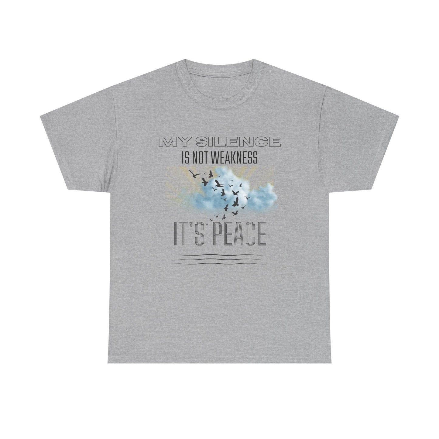 Inspirational Male Graphic Tee, Motivational Shirt, Casual Wear, Gifts for Friends, Peaceful Message, Everyday Comfort