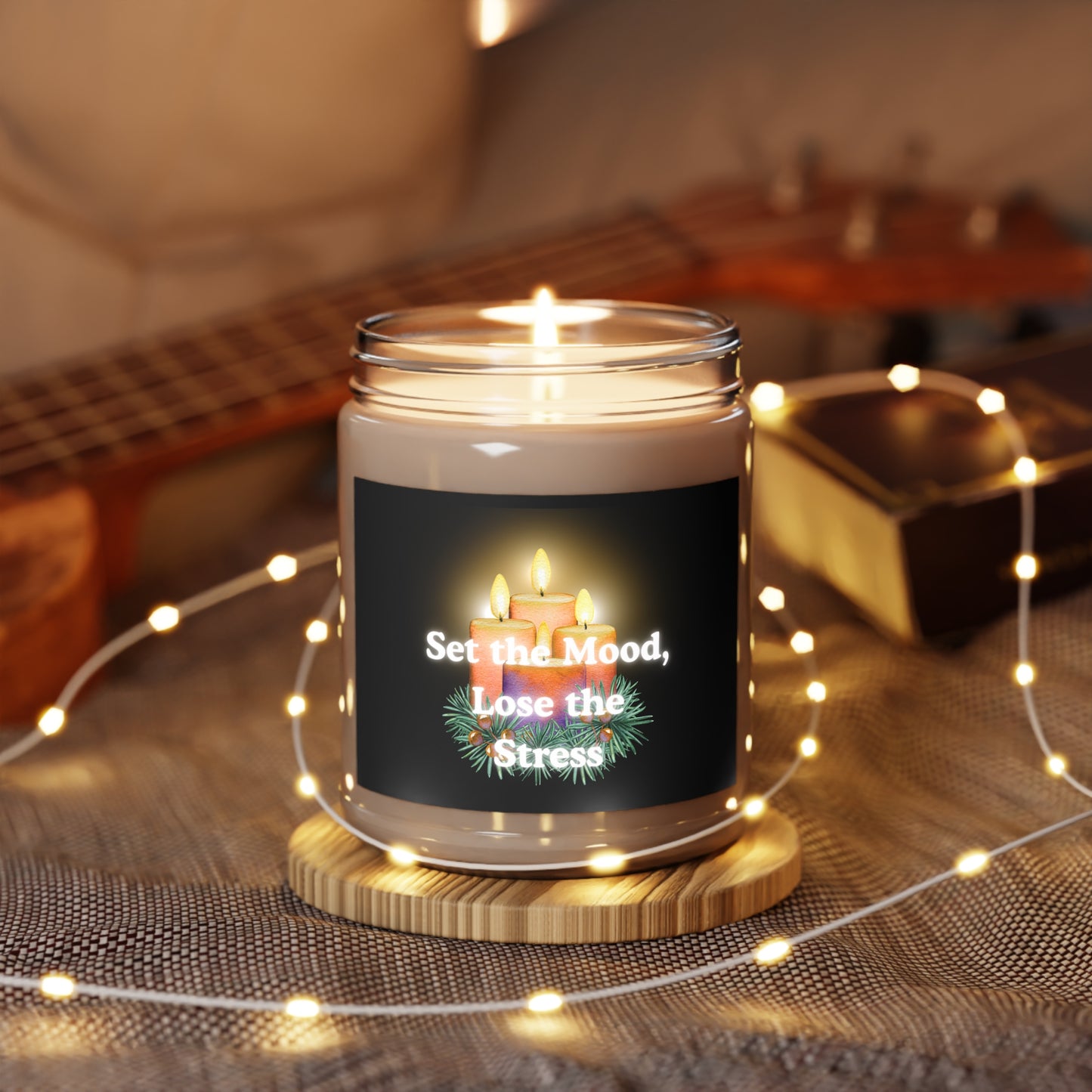 Relaxing Scented Soy Candles, Aromatherapy Candle, Stress Relief Candle, White Lid Candle, Home Decor