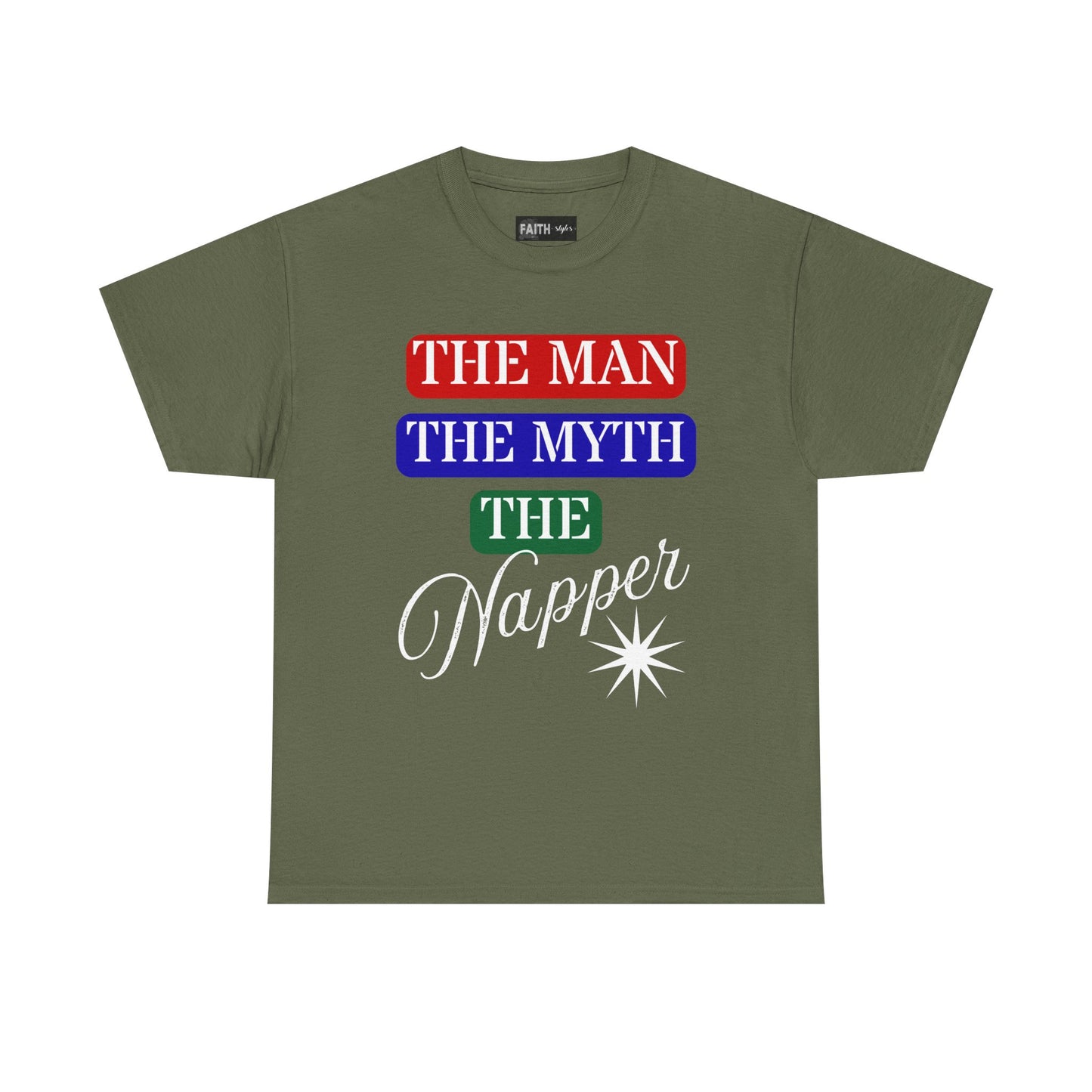 The Man, The Myth, The Napper Tee - Funny Unisex Cotton T-Shirt, Gift for Nap Lovers, Humor Apparel, Relaxation Shirt, Fun Sleepwear