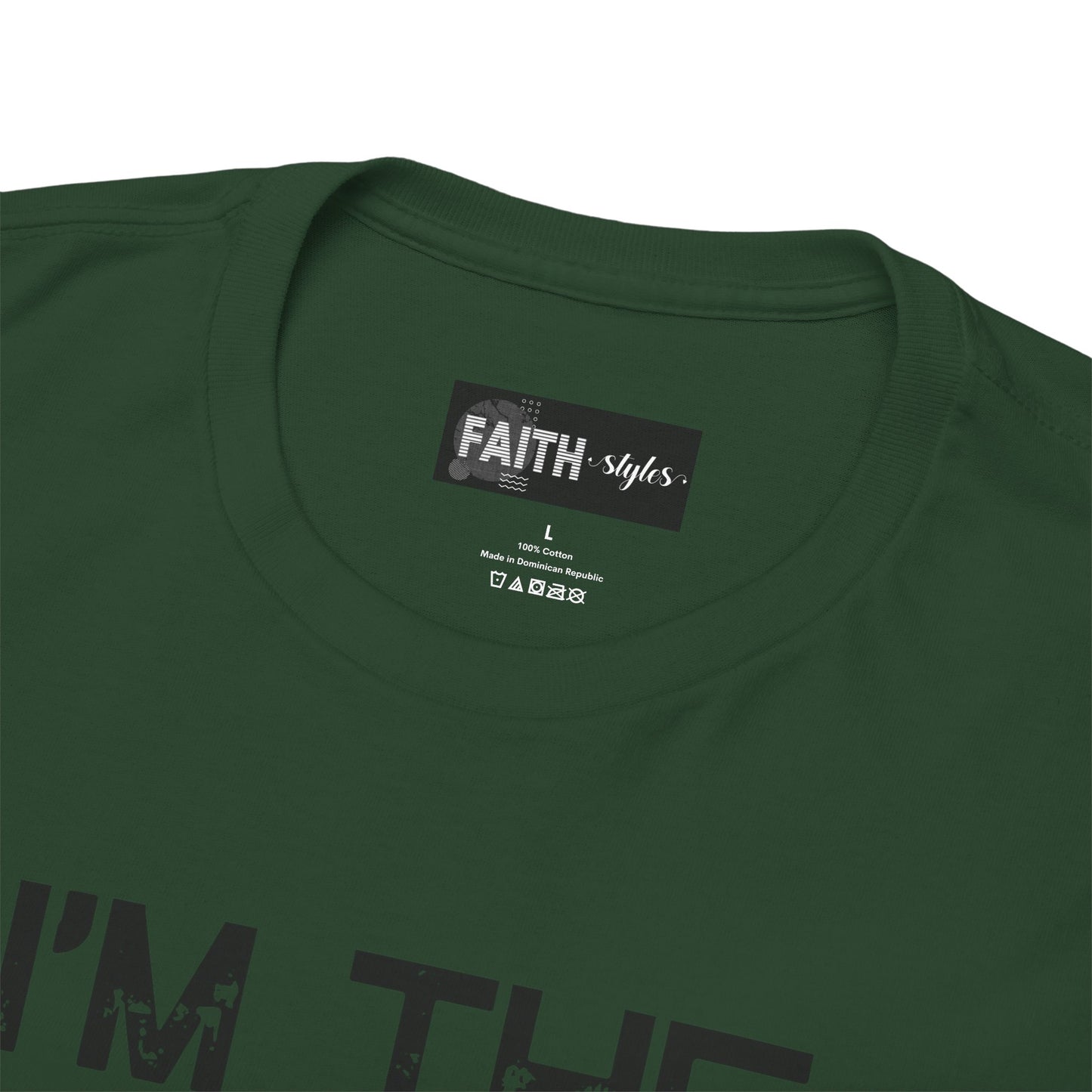 I'm the Favorite Unisex Heavy Cotton Tee, Funny Tee Shirt for Friends, Family Gift, Humor Top, Casual Wear, Birthday Gift, Everyday Comfort