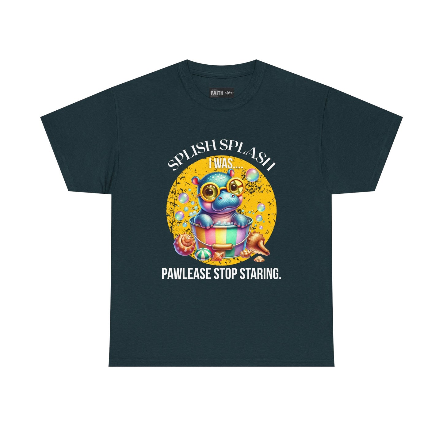 Splash Splash Frog Tee, Cute Animal Shirt, Fun Graphic T-Shirt, Summer Vibes Apparel, Gifts for Animal Lovers, Unisex Cotton Tee
