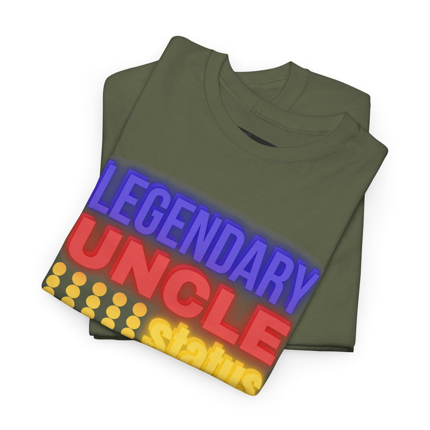 Legendary Uncle Heavy Cotton Tee, Gift for Uncle, Family Reunion Shirt, Fun Uncle T-Shirt, Birthday Gift for Him, Casual Wear