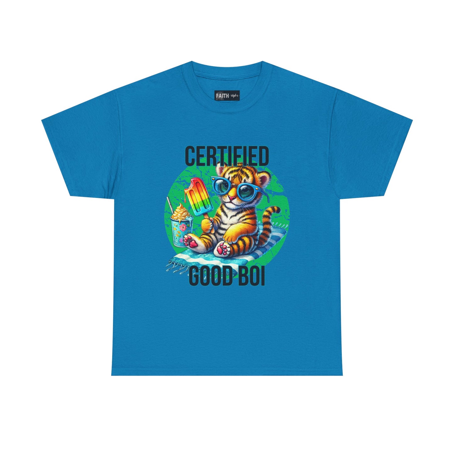 Certified Good Boi Unisex Heavy Cotton Tee, Animal Lover Tee, Cute Pet Shirt, Fun Graphic T-Shirt, Gift for Pet Owners, Casual Wear