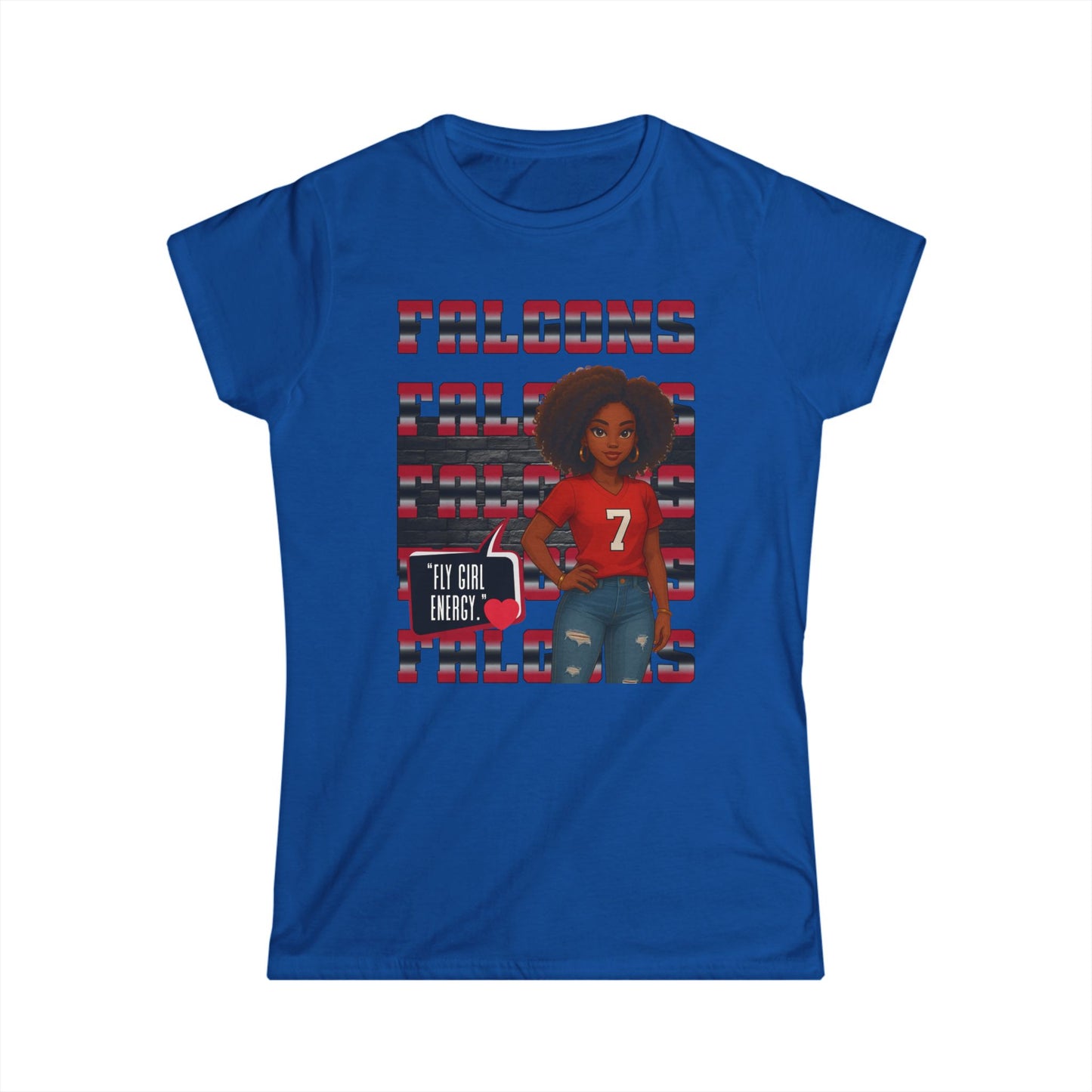 Falcons Fan Women's Softstyle Tee, Casual Sportswear, Perfect for Game Day, Gifts for Her, Unique Pride Shirt