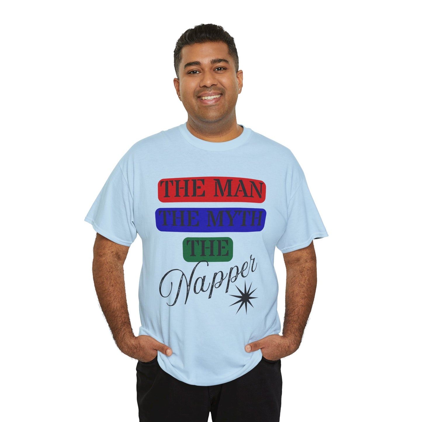 The Man, The Myth, The Napper Tee - Funny Unisex Cotton T-Shirt, Gift for Nap Lovers, Humor Apparel, Relaxation Shirt, Fun Sleepwear