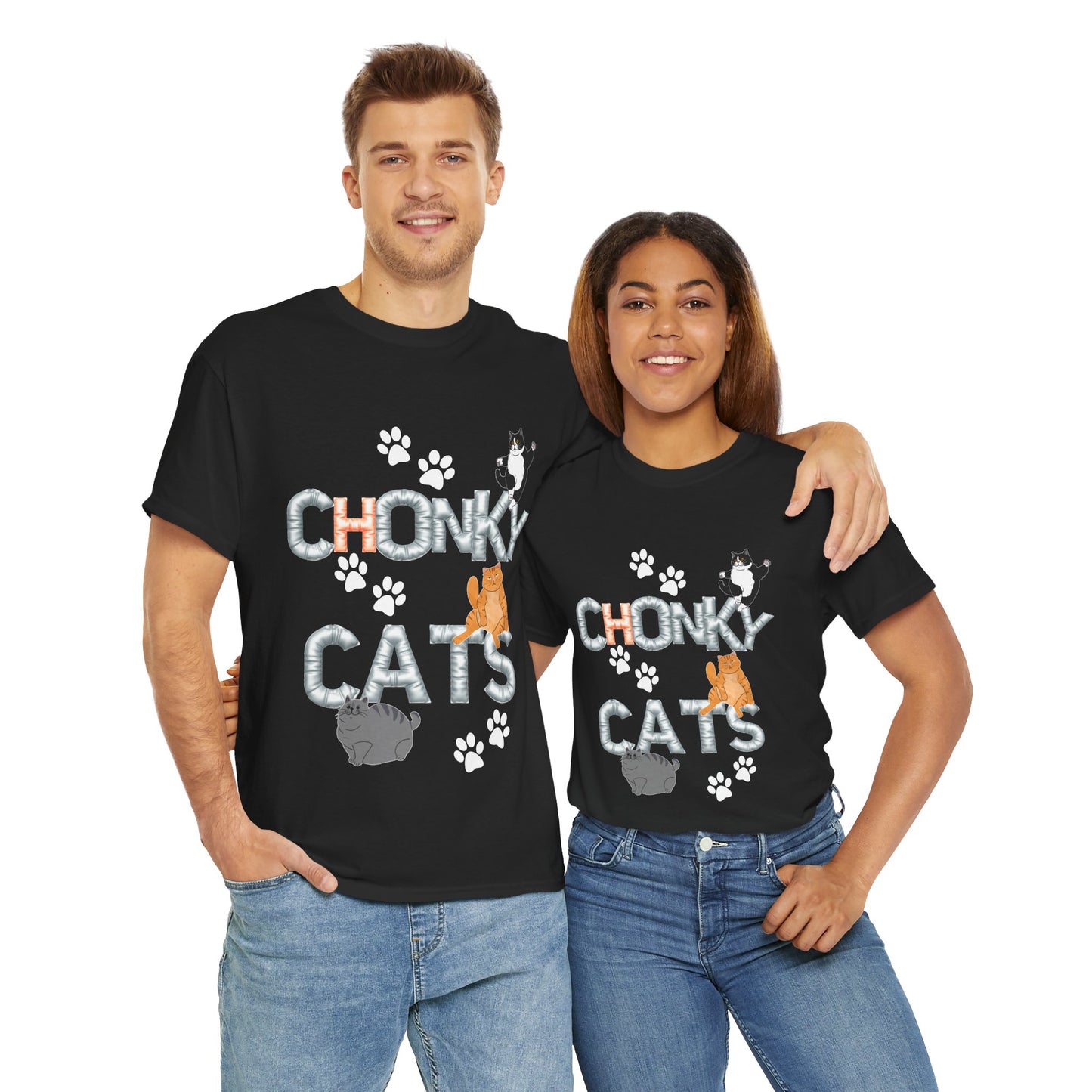 Chonk Cats Unisex Tee - Funny Pet Lovers Shirt, Cat Lover Gift, Humor Tee, Cute Animal Apparel, Gifts for Cat Owners