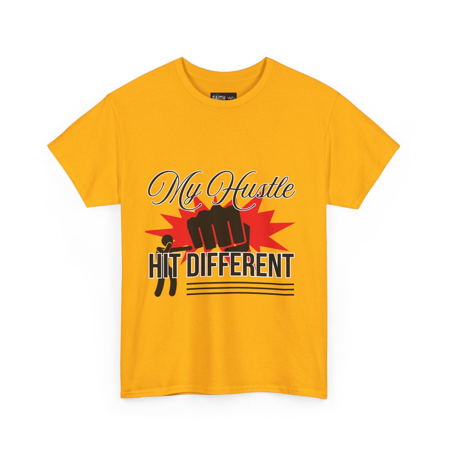 My Hustle Hits Different Cotton Tee, Motivational T-Shirt, Unisex Casual Wear, Gift for Entrepreneurs, Hustle Culture Apparel, Workout Shirt