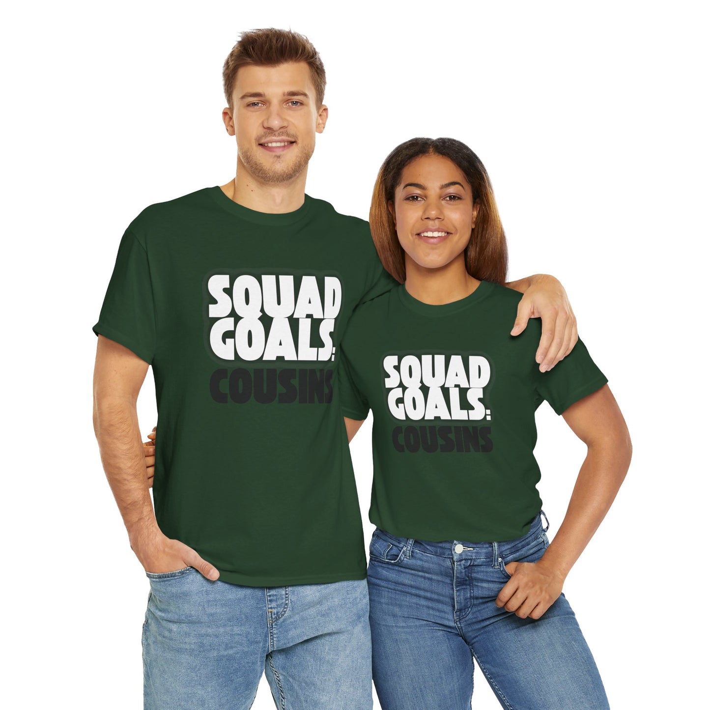 Cousins Squad Goals T-Shirt, Family Reunion Shirt, Unisex Graphic Tee, Cousin Gift, Summer BBQ Style, Matching Family Apparel