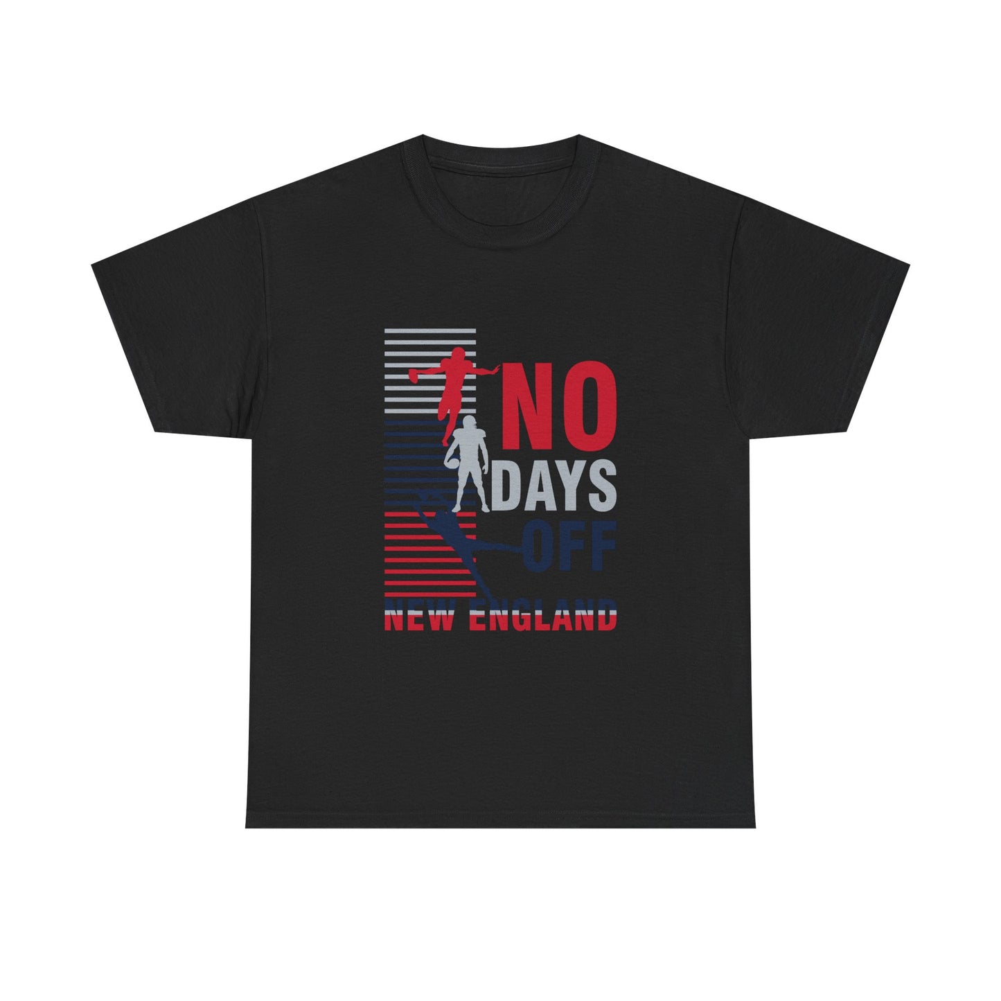 FaithStyles “No Days Off” Graphic Tee – New England Football Fan Shirt