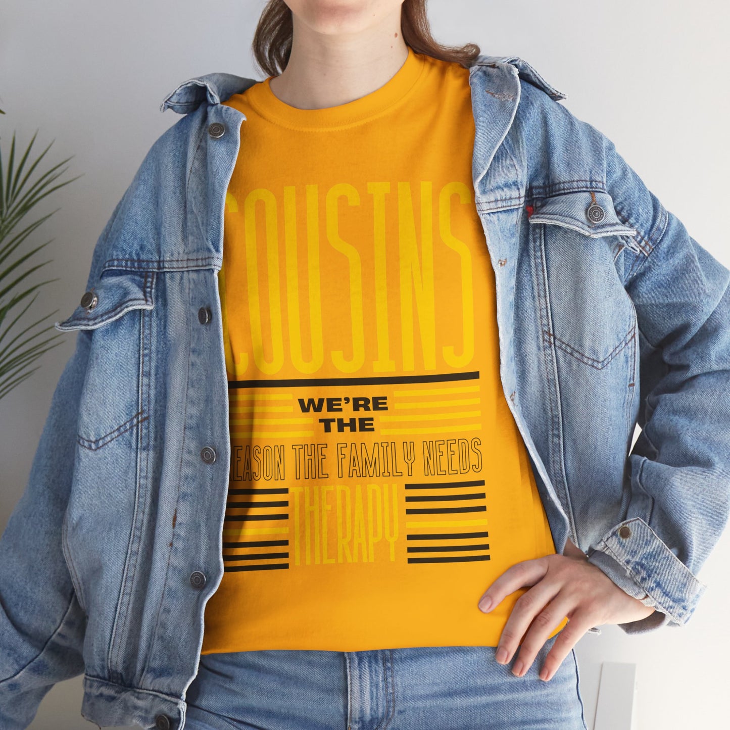 Cousins Therapy Tees, Family Reunion Shirt, Casual Wear, Gift for Cousins, Fun Family Quote Tee