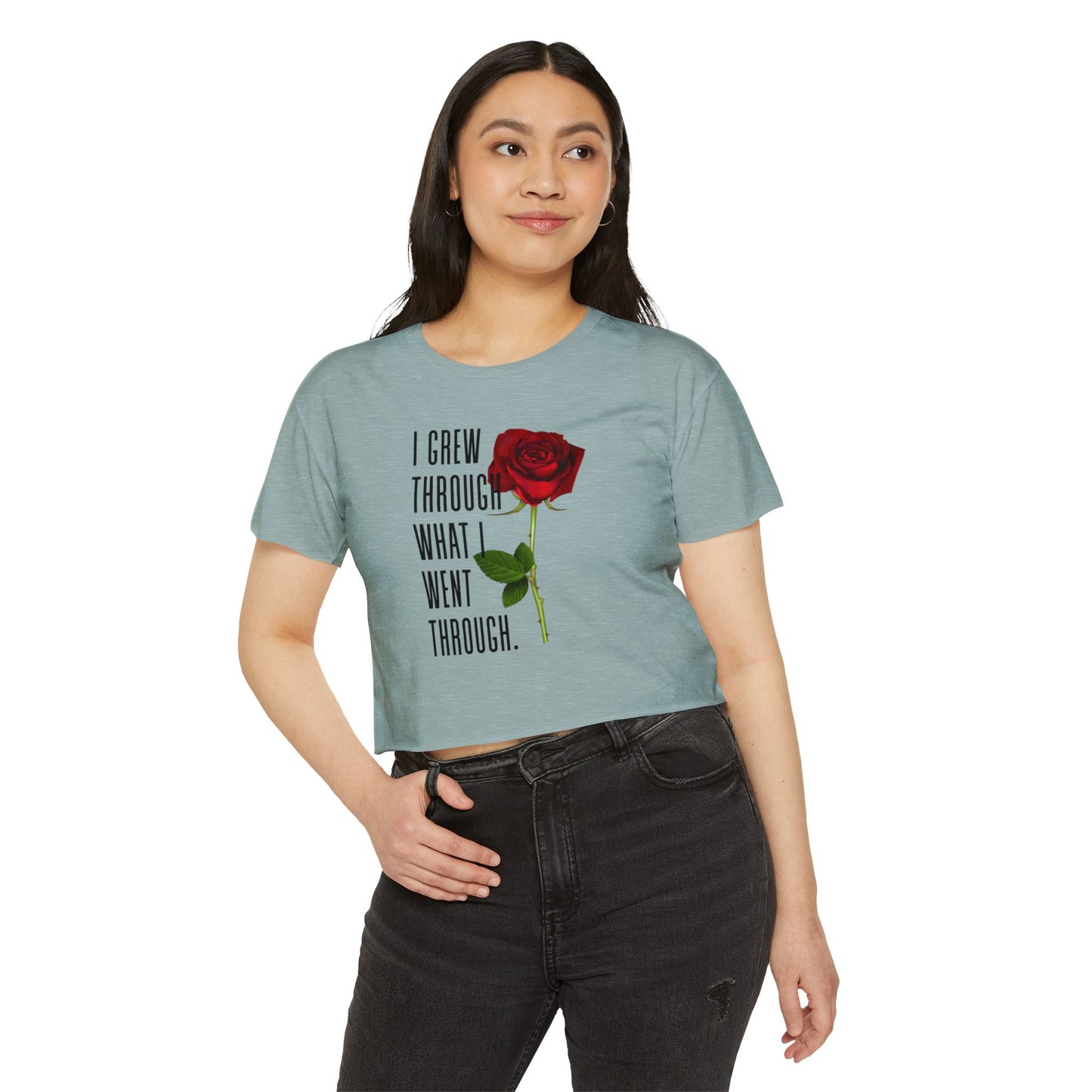 Empowering Women's Festival Crop Top, Inspirational Shirt, Gift for Her, Summer Fashion, Bohemian Style, Affirmation Tee