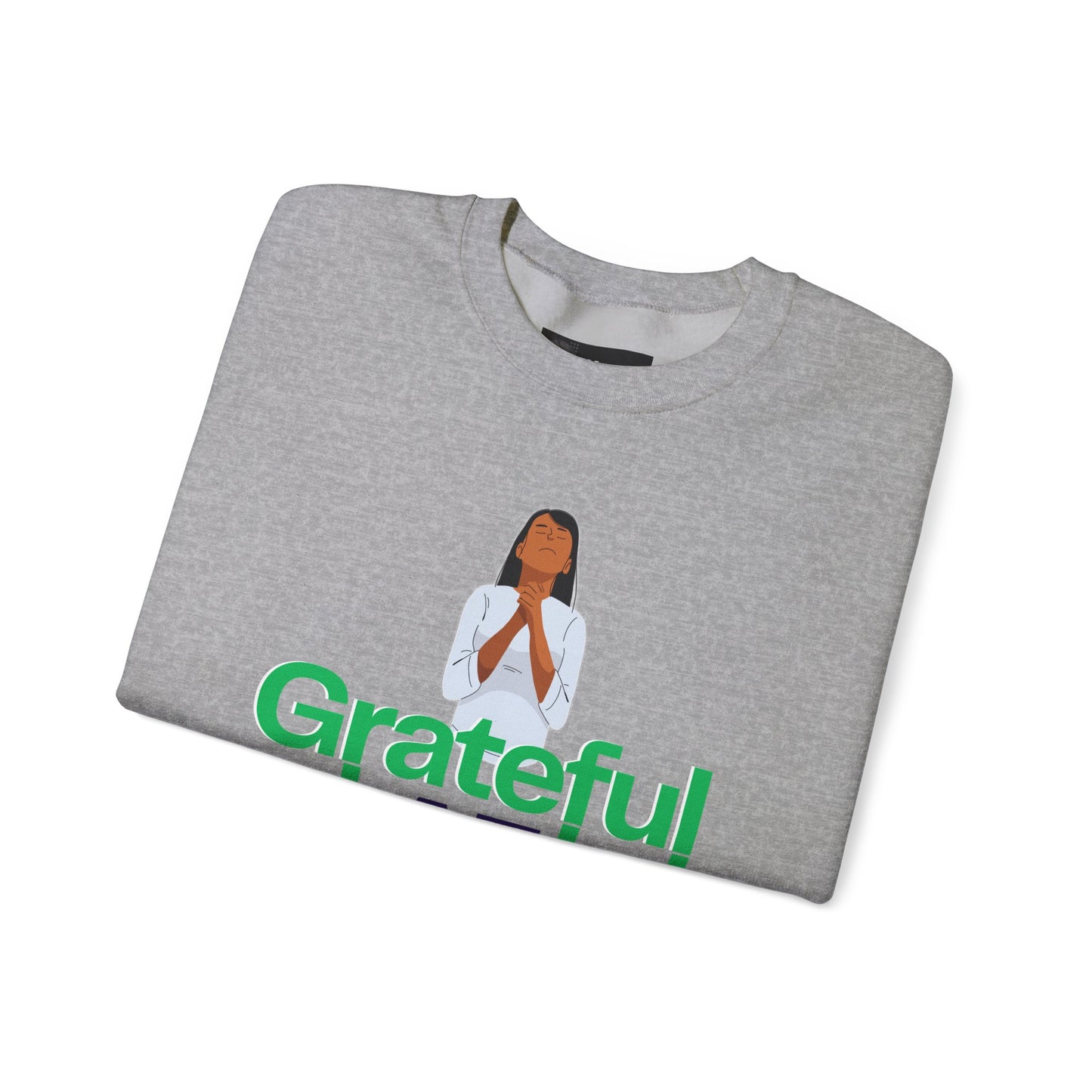 Women Grateful AF Crewneck Sweatshirt | Cozy Unisex Pullover for Thanksgiving, Gifts, and Everyday Wear