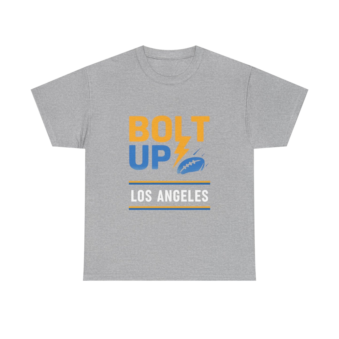Los Angeles Bolt Up Tee - Male Cotton Graphic Shirt, Sports Fan Wear