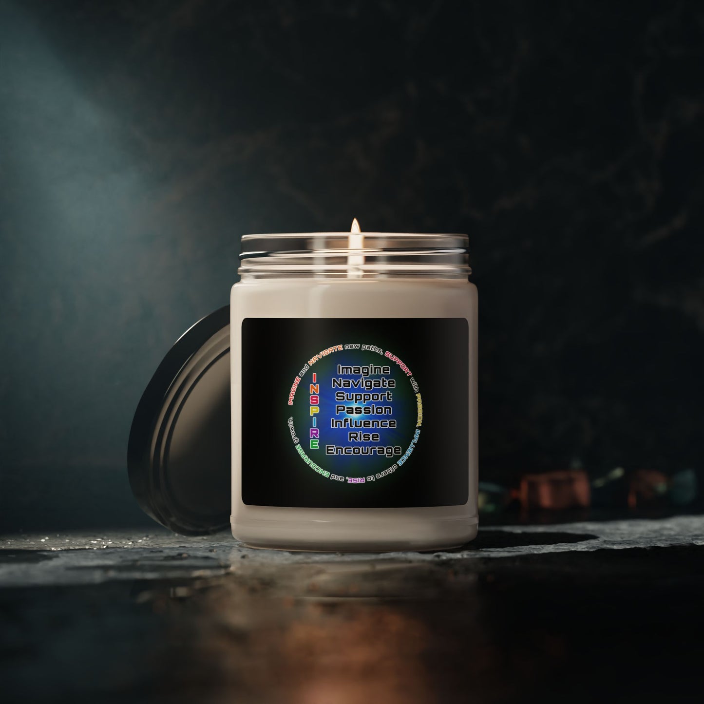 "INSPIRE" Scented Soy Candle, 9oz