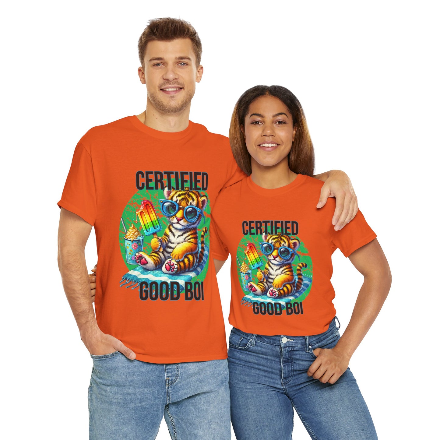 Certified Good Boi Unisex Heavy Cotton Tee, Animal Lover Tee, Cute Pet Shirt, Fun Graphic T-Shirt, Gift for Pet Owners, Casual Wear