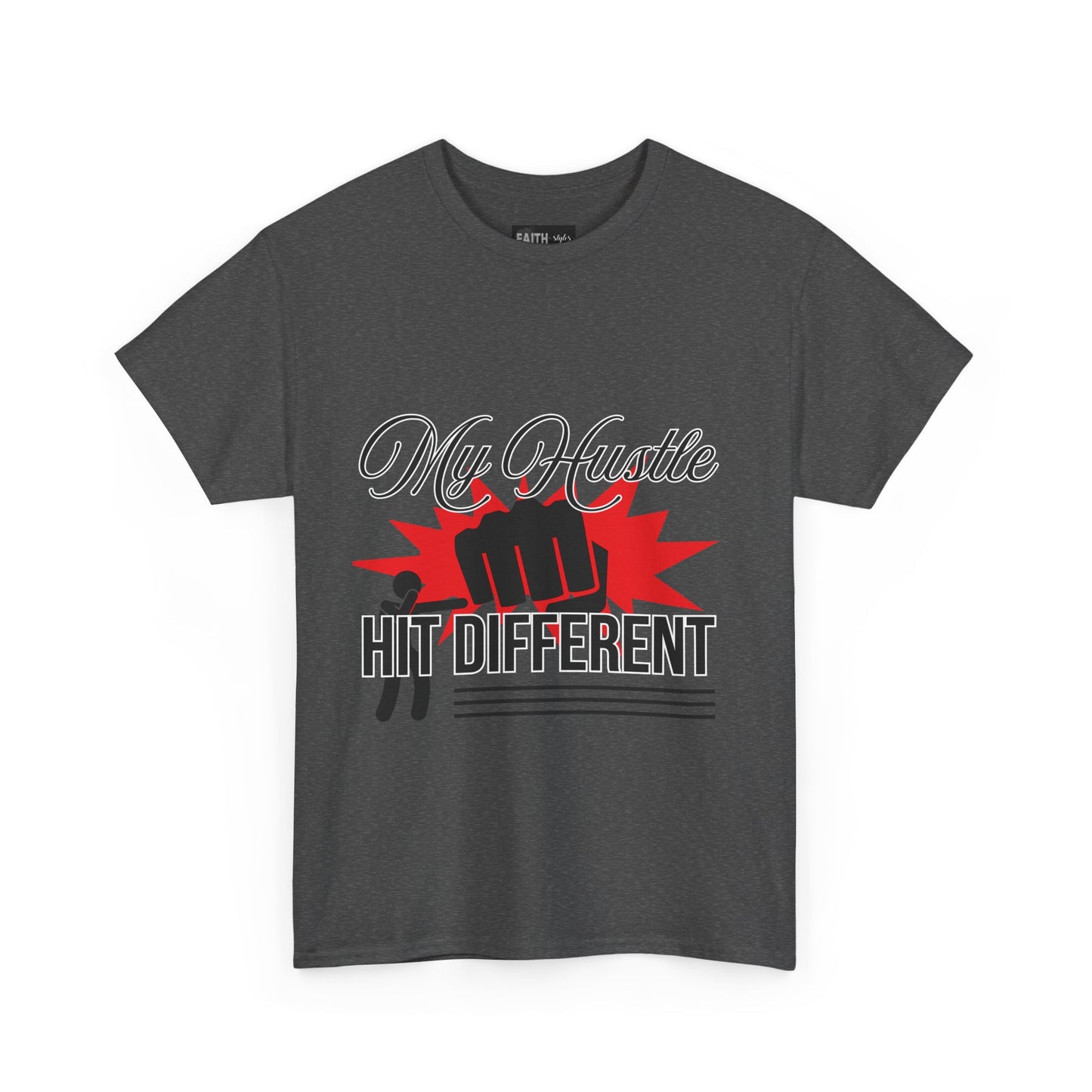 My Hustle Hits Different Cotton Tee, Motivational T-Shirt, Unisex Casual Wear, Gift for Entrepreneurs, Hustle Culture Apparel, Workout Shirt