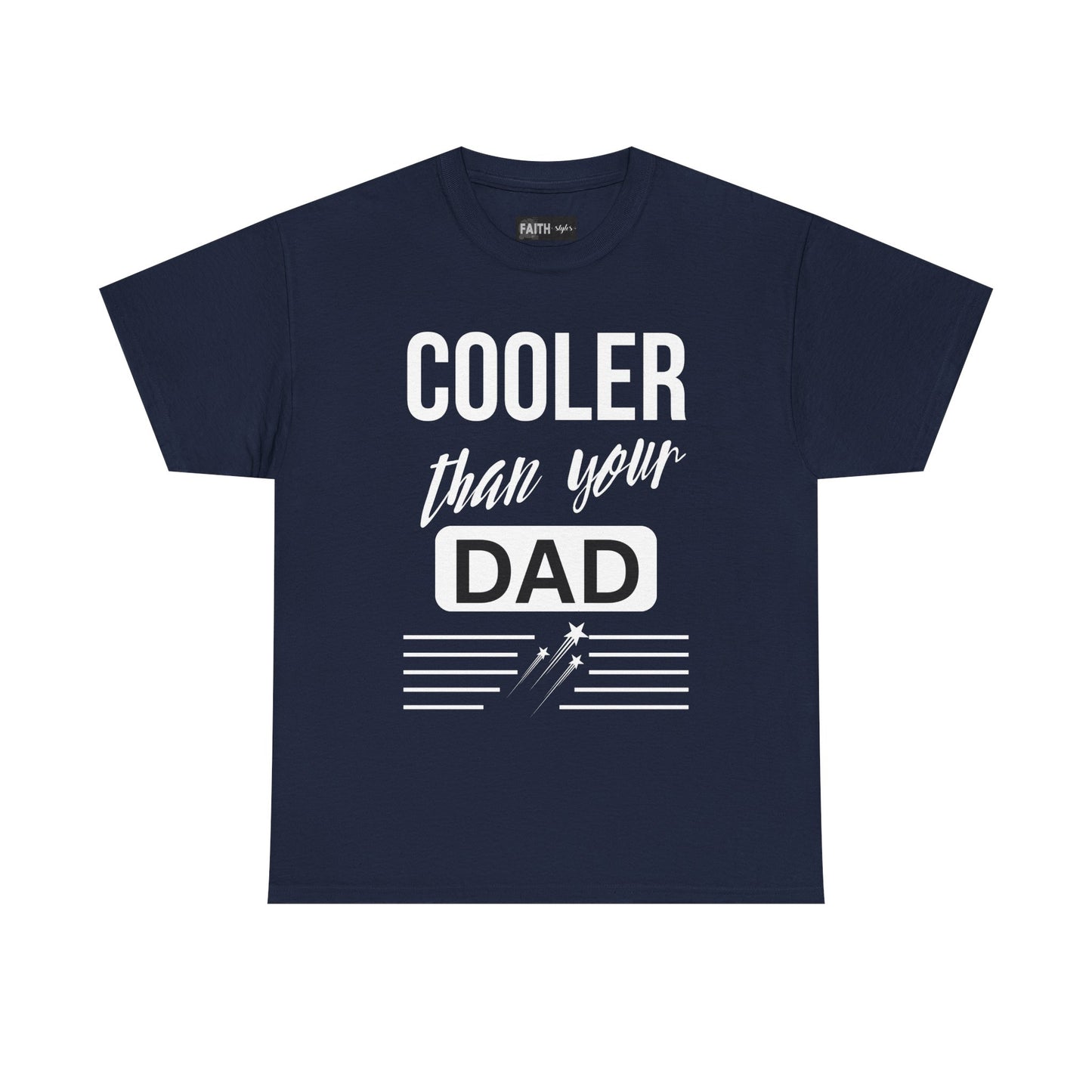 Cooler Than Your Dad Tee - Funny Gift for Dads, Unisex Cotton T-Shirt, Father's Day, Birthday, Casual Wear, Gift for Him, Dad Humor