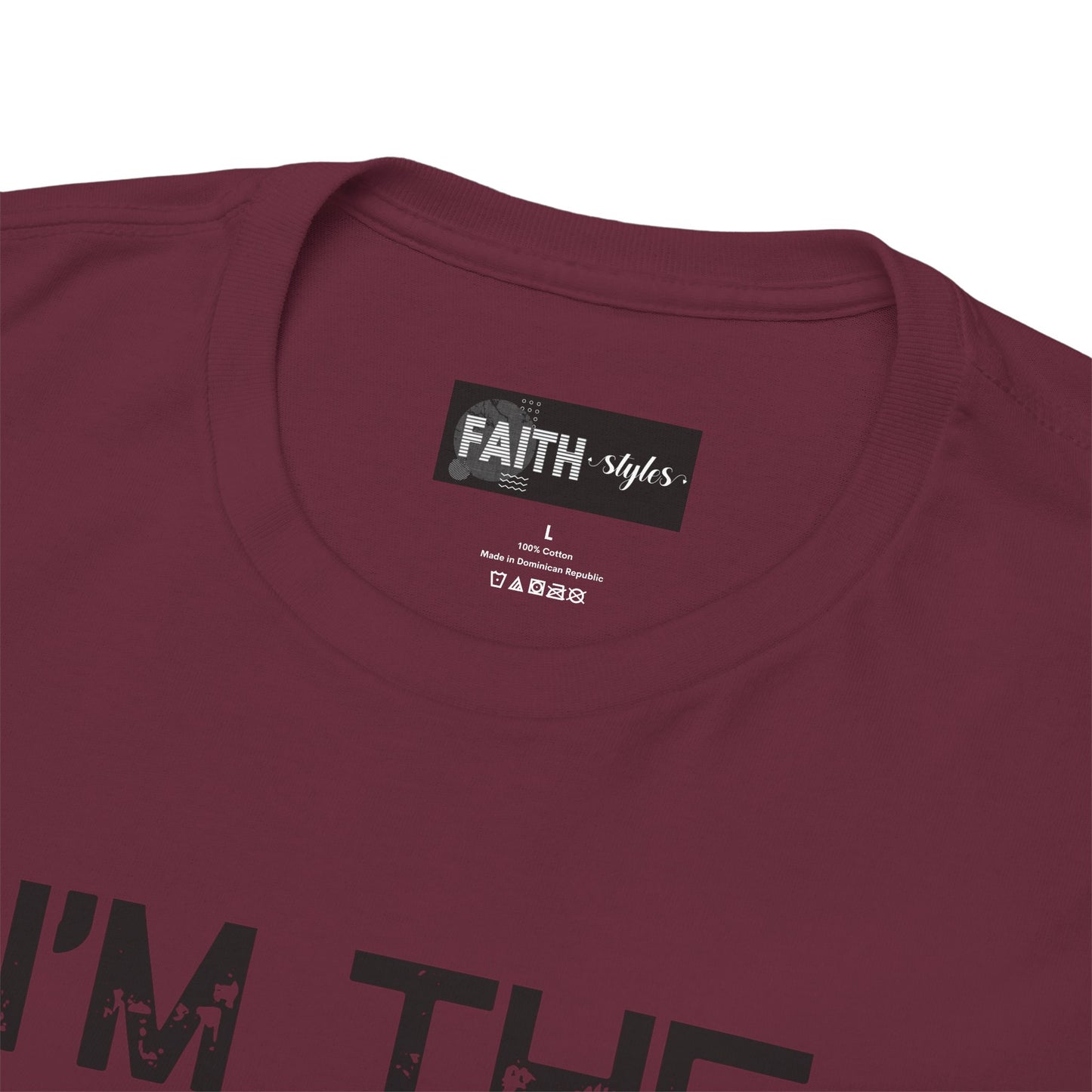 I'm the Favorite Unisex Heavy Cotton Tee, Funny Tee Shirt for Friends, Family Gift, Humor Top, Casual Wear, Birthday Gift, Everyday Comfort