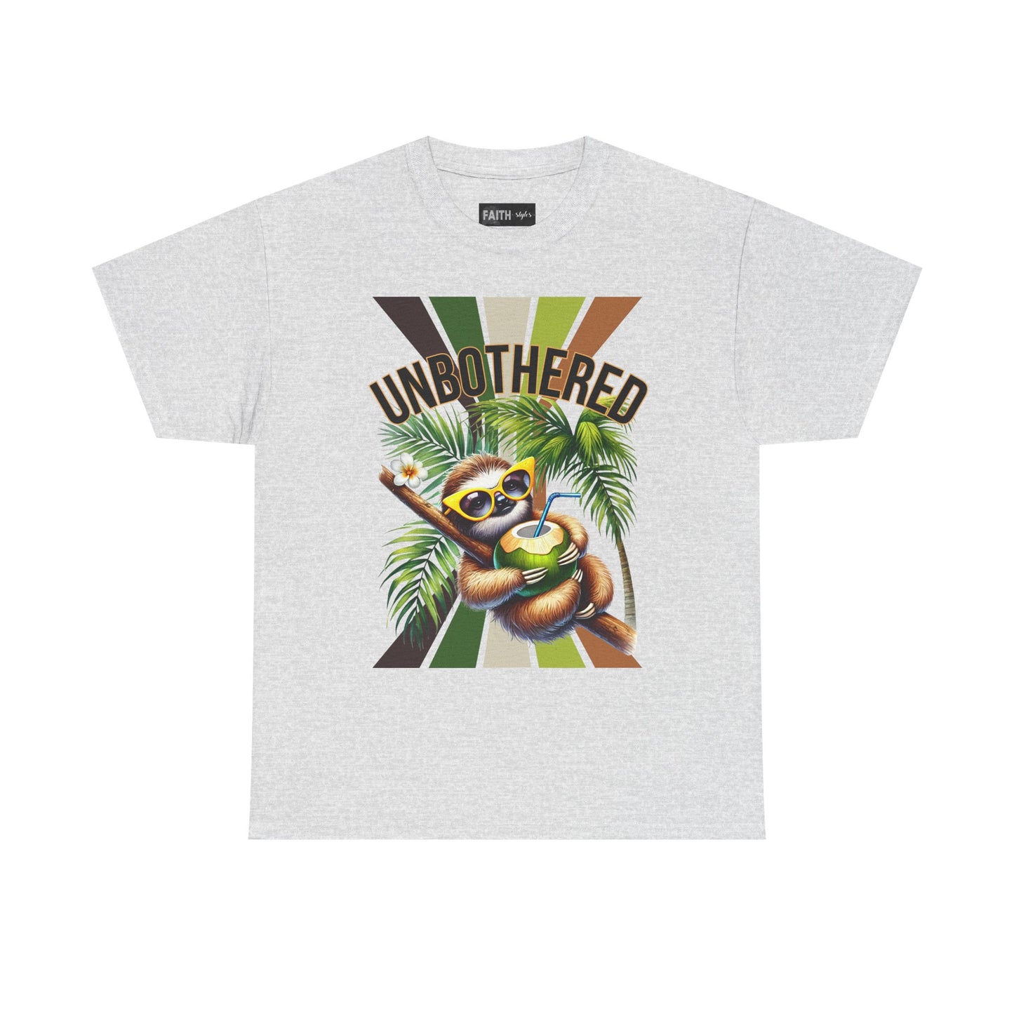 Chill Sloth Graphic Tee - Unbothered Cotton T-Shirt, Casual Wear, Perfect for Gifts, Nature Lovers, Relaxed Vibes