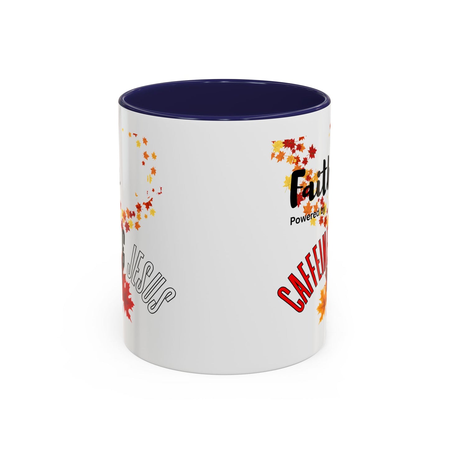 Faith & Caffeine Fall Coffee Mug | Perfect for Autumn Lovers, Thanksgiving Gift, Religious Coffee Cup, Inspirational Drinkware, Cozy Vibes