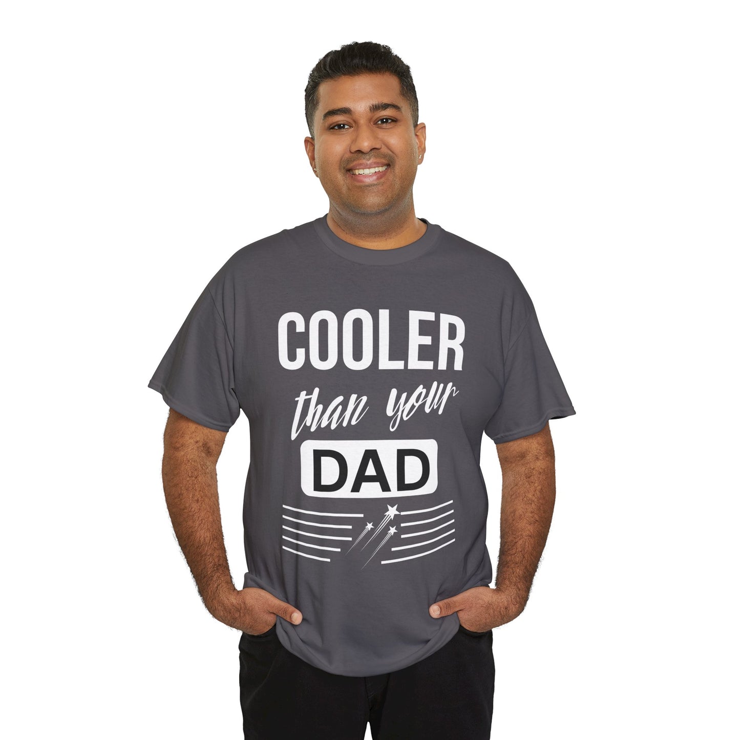 Cooler Than Your Dad Tee - Funny Gift for Dads, Unisex Cotton T-Shirt, Father's Day, Birthday, Casual Wear, Gift for Him, Dad Humor