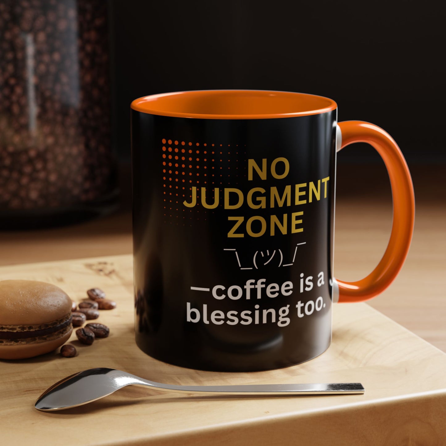 No Judgment Zone Coffee Mug, Funny Gift for Coffee Lovers, Unique Java Cup, Perfect for Birthdays, Inspirational Drinkware