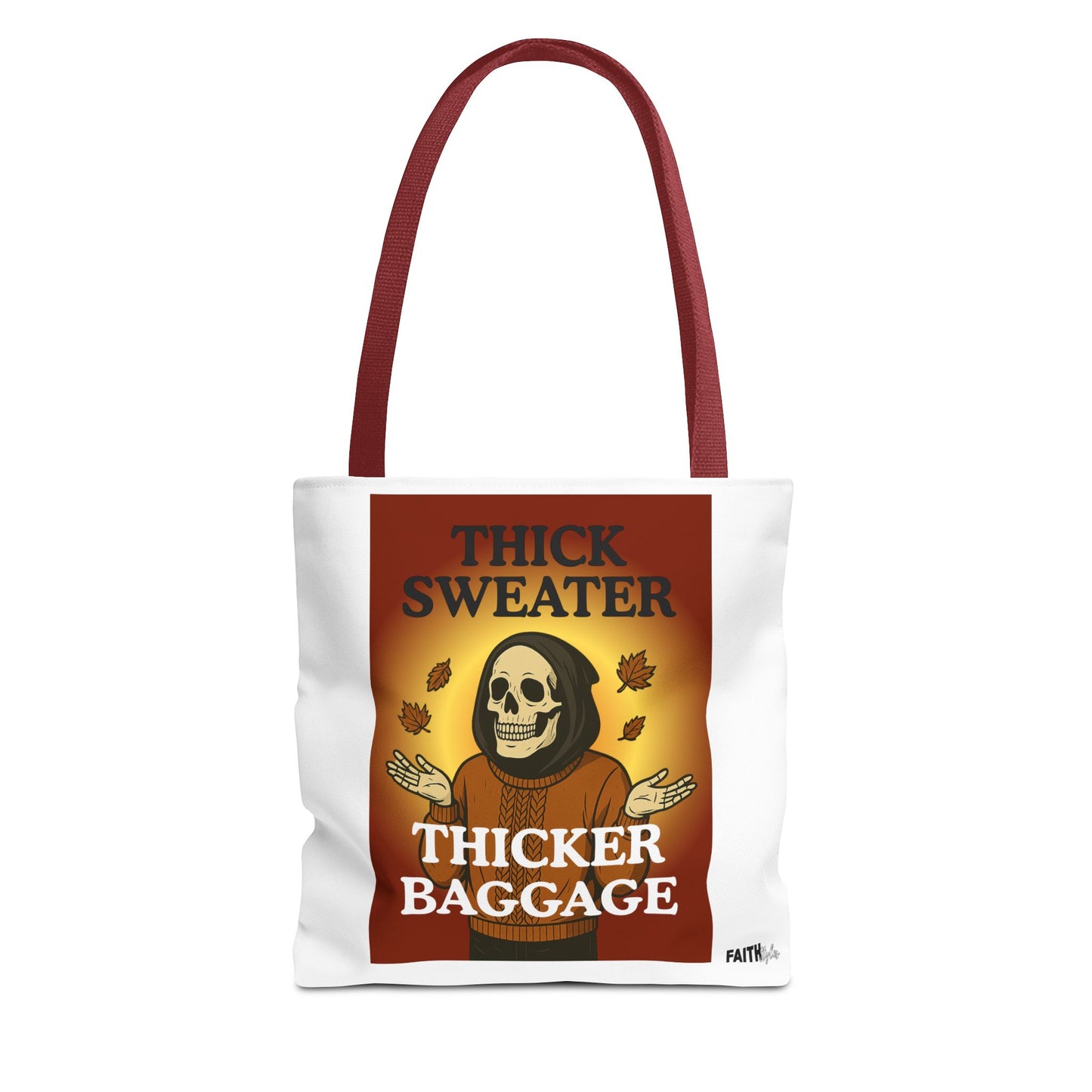 FaithStyles Fall-Themed Thicker Baggage Tote Bag, Halloween, Autumn Vibes, Eco-Friendly Gift, Spooky Baggage, Seasonal Carryall, Shopping Bag, Casual Style