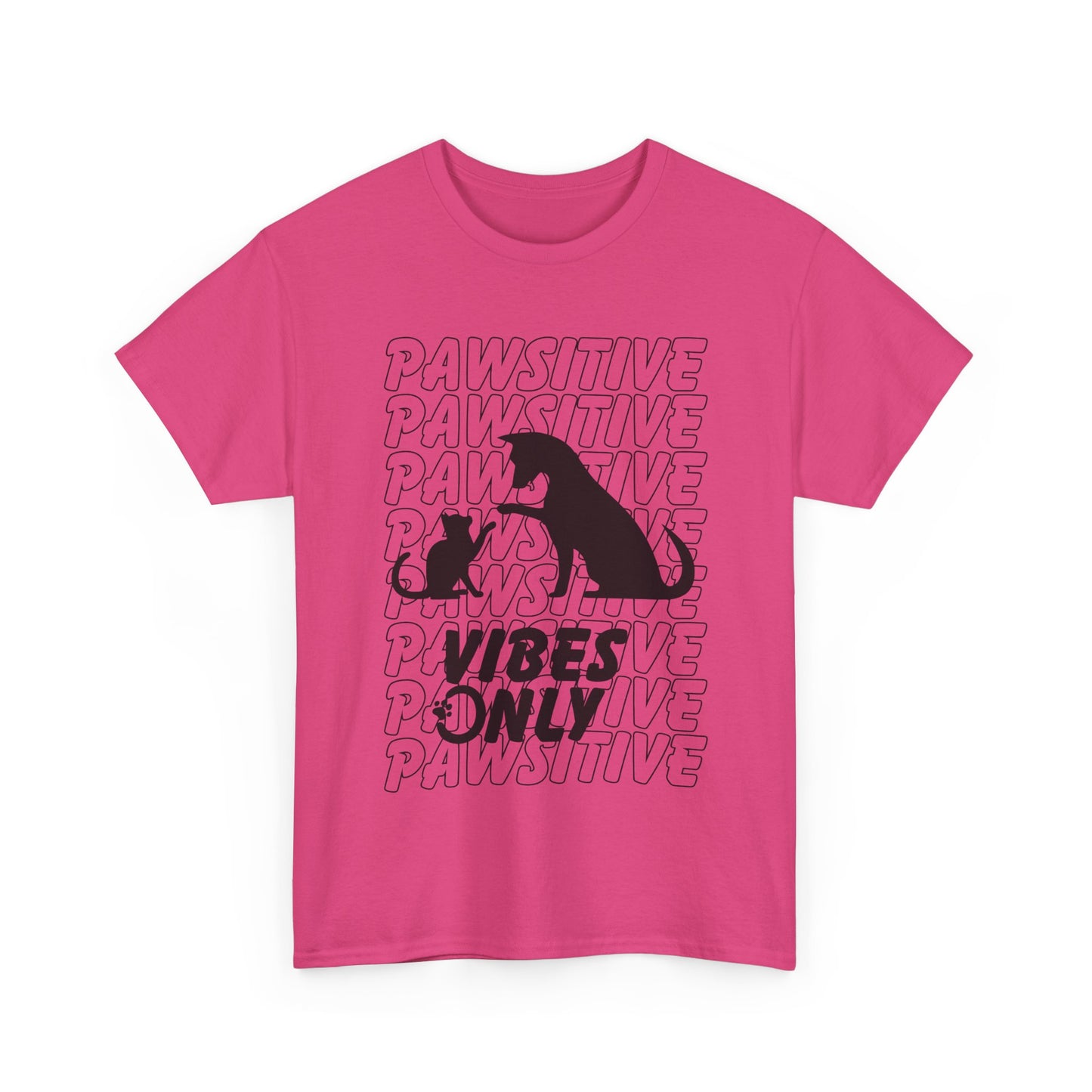 "Pawsitive Vibes Only" Unisex Heavy Cotton T-shirt
