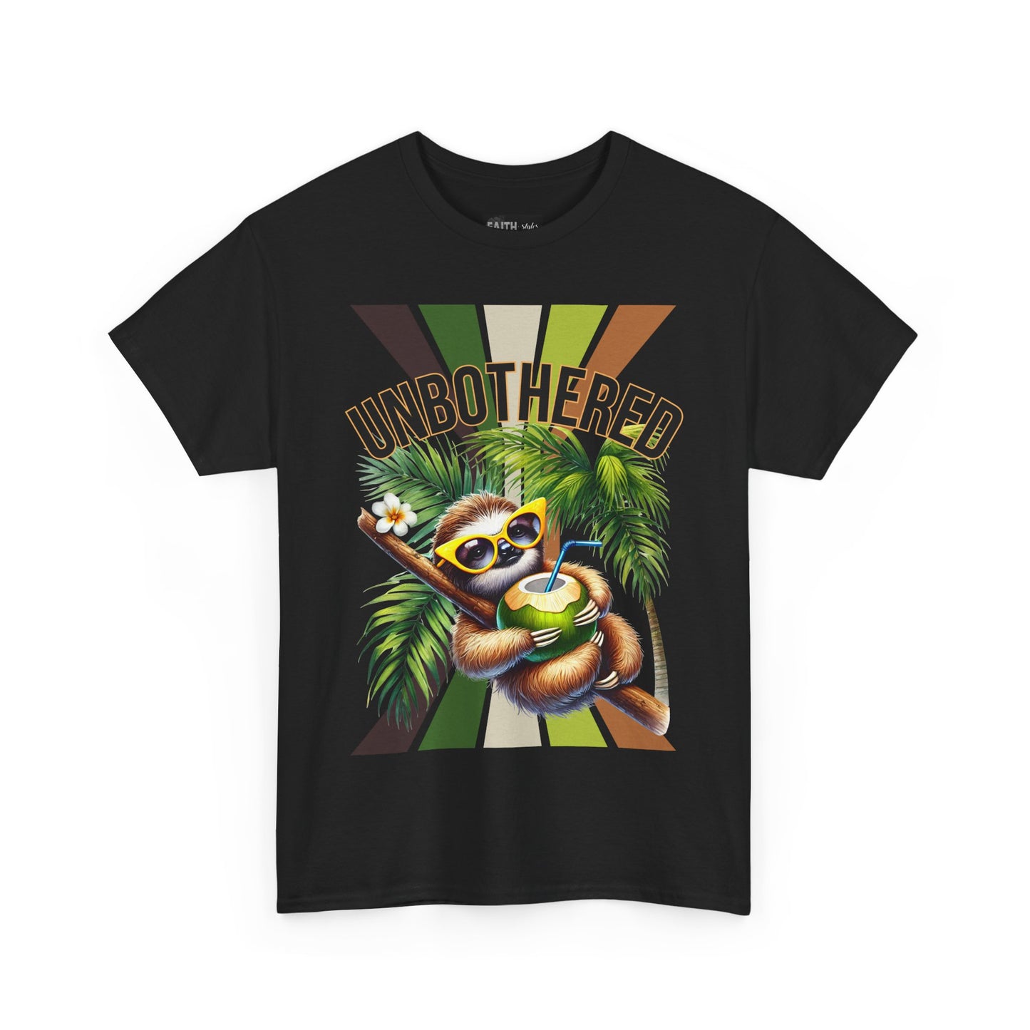Chill Sloth Graphic Tee - Unbothered Cotton T-Shirt, Casual Wear, Perfect for Gifts, Nature Lovers, Relaxed Vibes