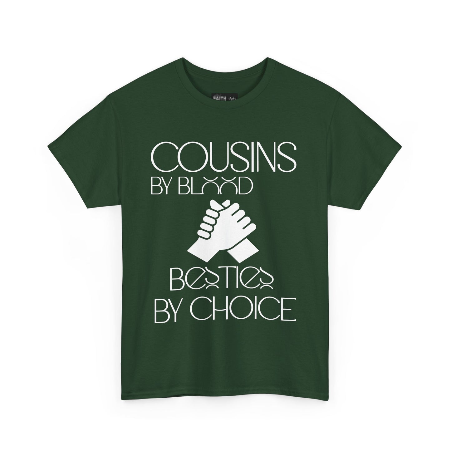 Cousins & Besties Tee, Unisex Heavy Cotton T-Shirt, Family Reunion Apparel, Friendship Gift, Casual Wear, Summer Style
