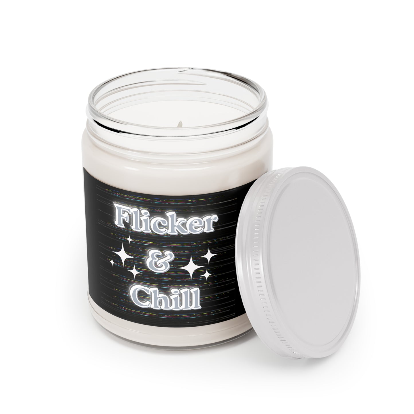 Scented Soy Candle - Flicker & Chill, Aromatherapy Gift, Home Decor, Relaxation, Self-Care, Cozy Vibes, Unique Fragrance