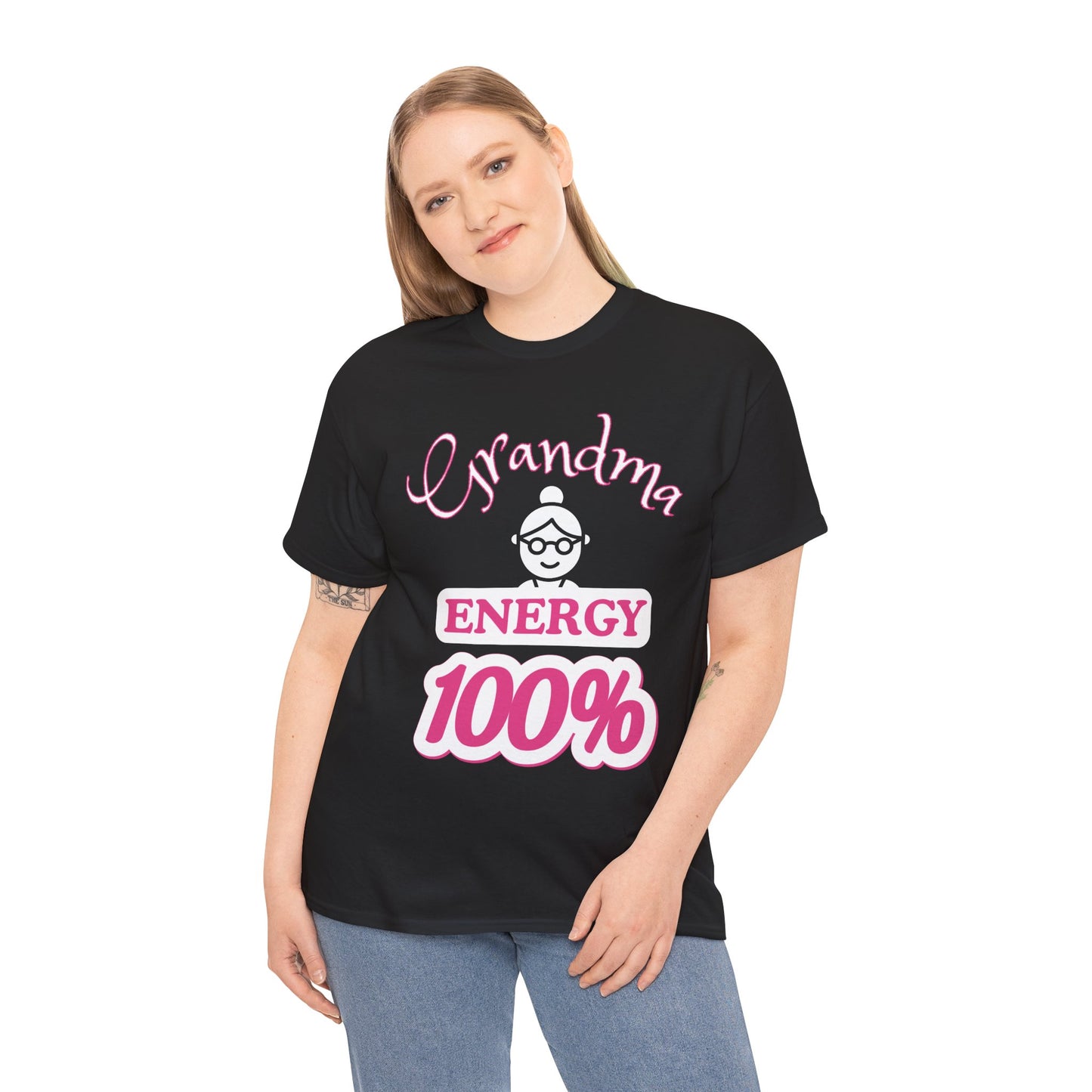Fun Grandma Energy T-Shirt, Gift for Grandmothers, Casual Tee, Family Reunion Wear, Cute Gift for Mother's Day, Humor Shirt
