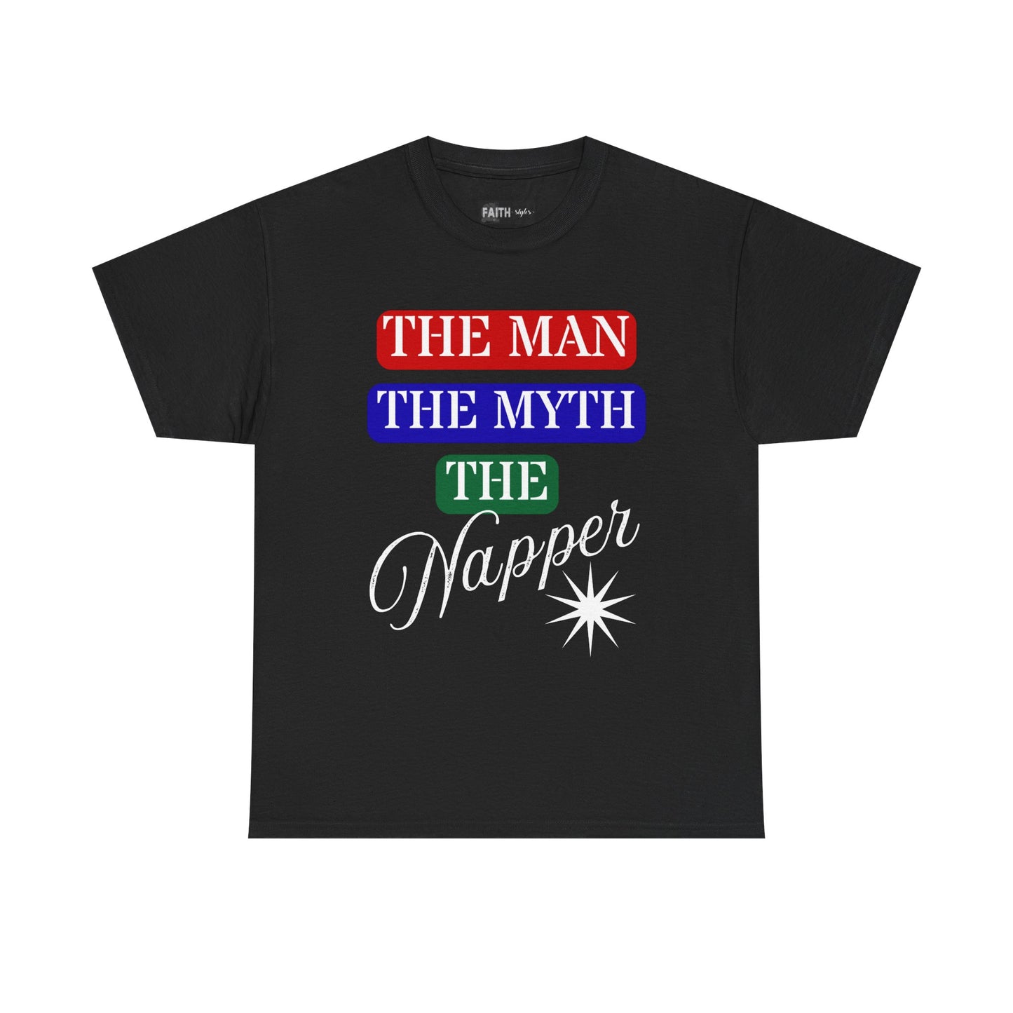 The Man, The Myth, The Napper Tee - Funny Unisex Cotton T-Shirt, Gift for Nap Lovers, Humor Apparel, Relaxation Shirt, Fun Sleepwear