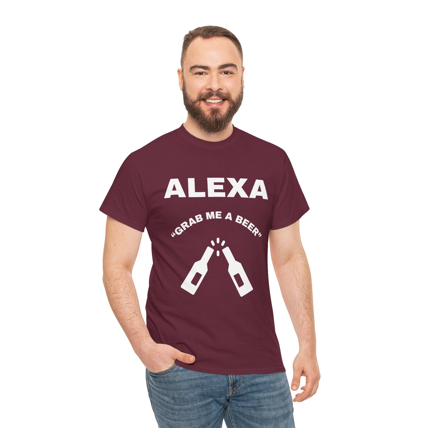 Funny Beer Tee, Unisex T-Shirt for Beer Lovers, Grab Me a Beer Shirt, Birthday Gift, Gift for Friends, Father's Day Present