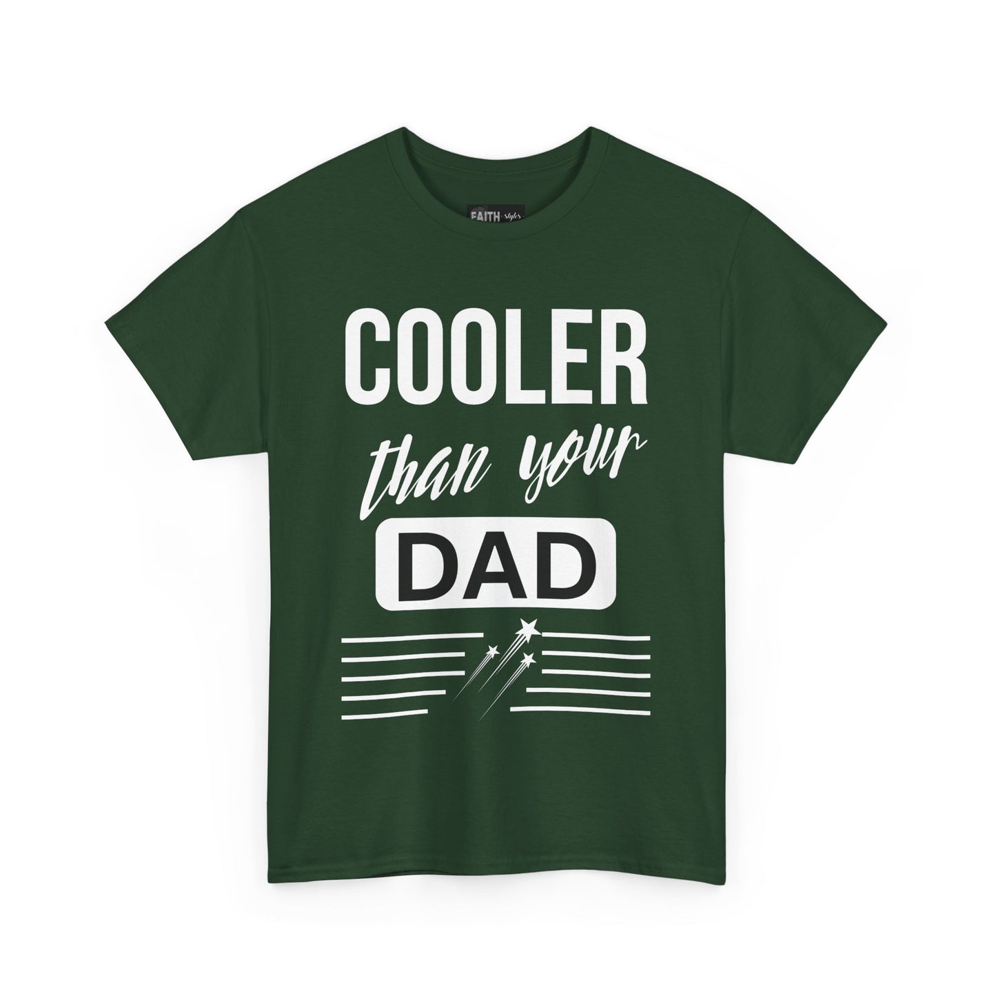 Cooler Than Your Dad Tee - Funny Gift for Dads, Unisex Cotton T-Shirt, Father's Day, Birthday, Casual Wear, Gift for Him, Dad Humor