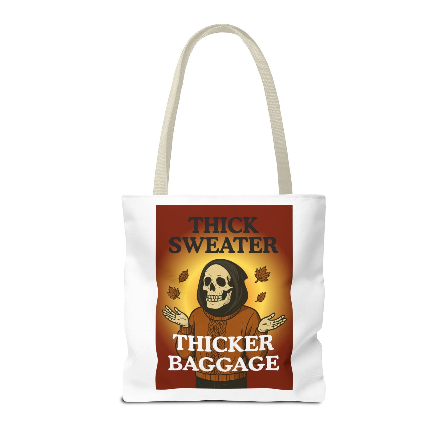 FaithStyles Fall-Themed Thicker Baggage Tote Bag, Halloween, Autumn Vibes, Eco-Friendly Gift, Spooky Baggage, Seasonal Carryall, Shopping Bag, Casual Style