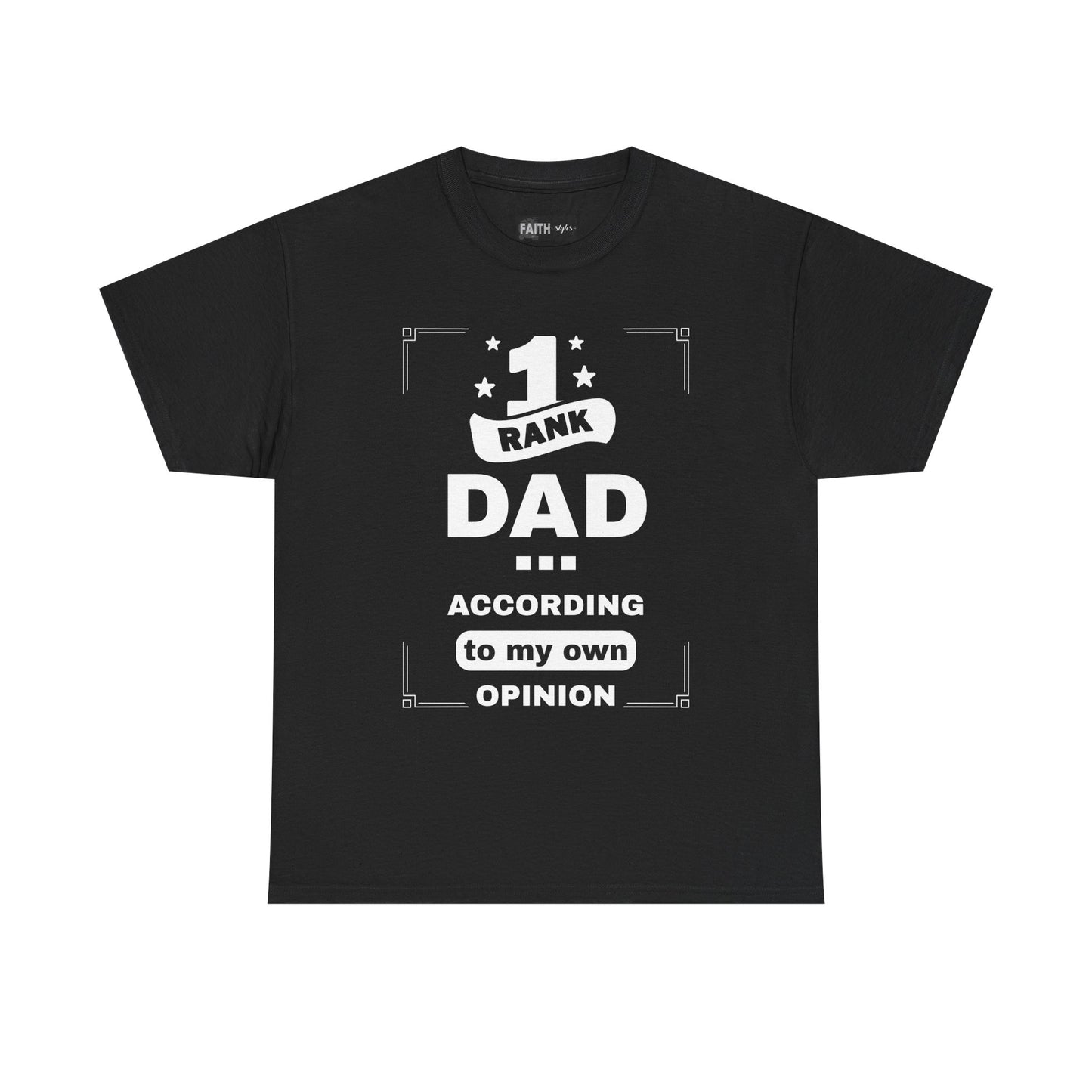 #1 Dad Unisex Heavy Cotton Tee - Perfect Gift for Father's Day, Birthday, or Family Celebrations, Casual Wear, Statement T-Shirt