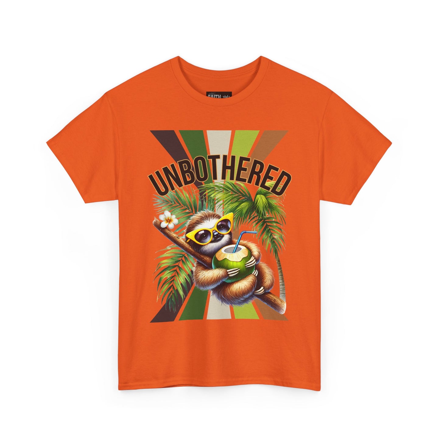 Chill Sloth Graphic Tee - Unbothered Cotton T-Shirt, Casual Wear, Perfect for Gifts, Nature Lovers, Relaxed Vibes