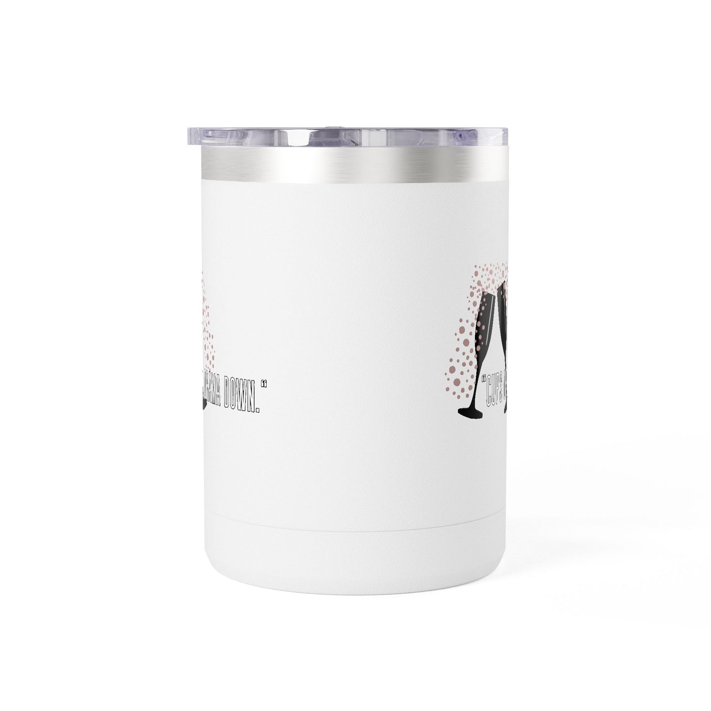 Celebratory Coffee Mug Tumbler, Cheers Gift for Friends, 15oz Drinkware for Parties, Birthdays, Wedding, Fun Gatherings