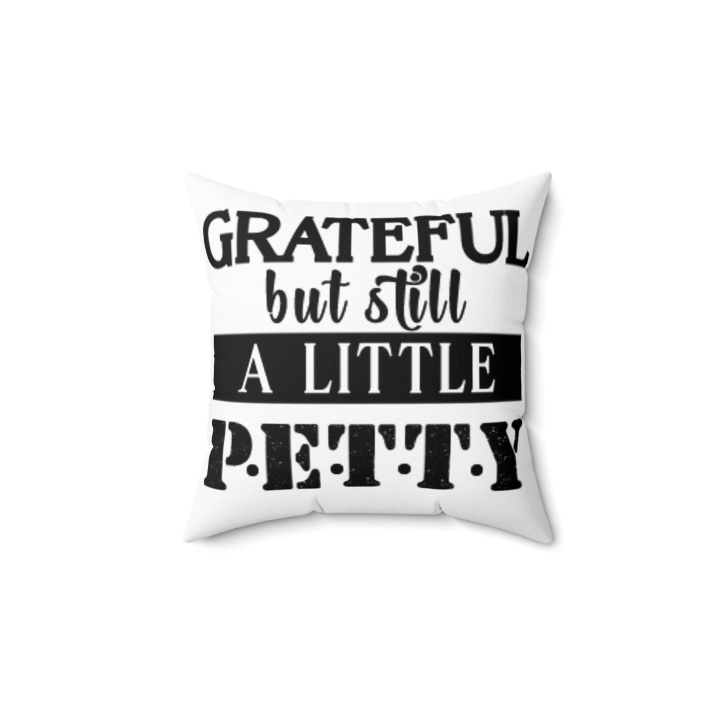 FaithStyles "GRATEFUL" Spun Polyester Square Pillow