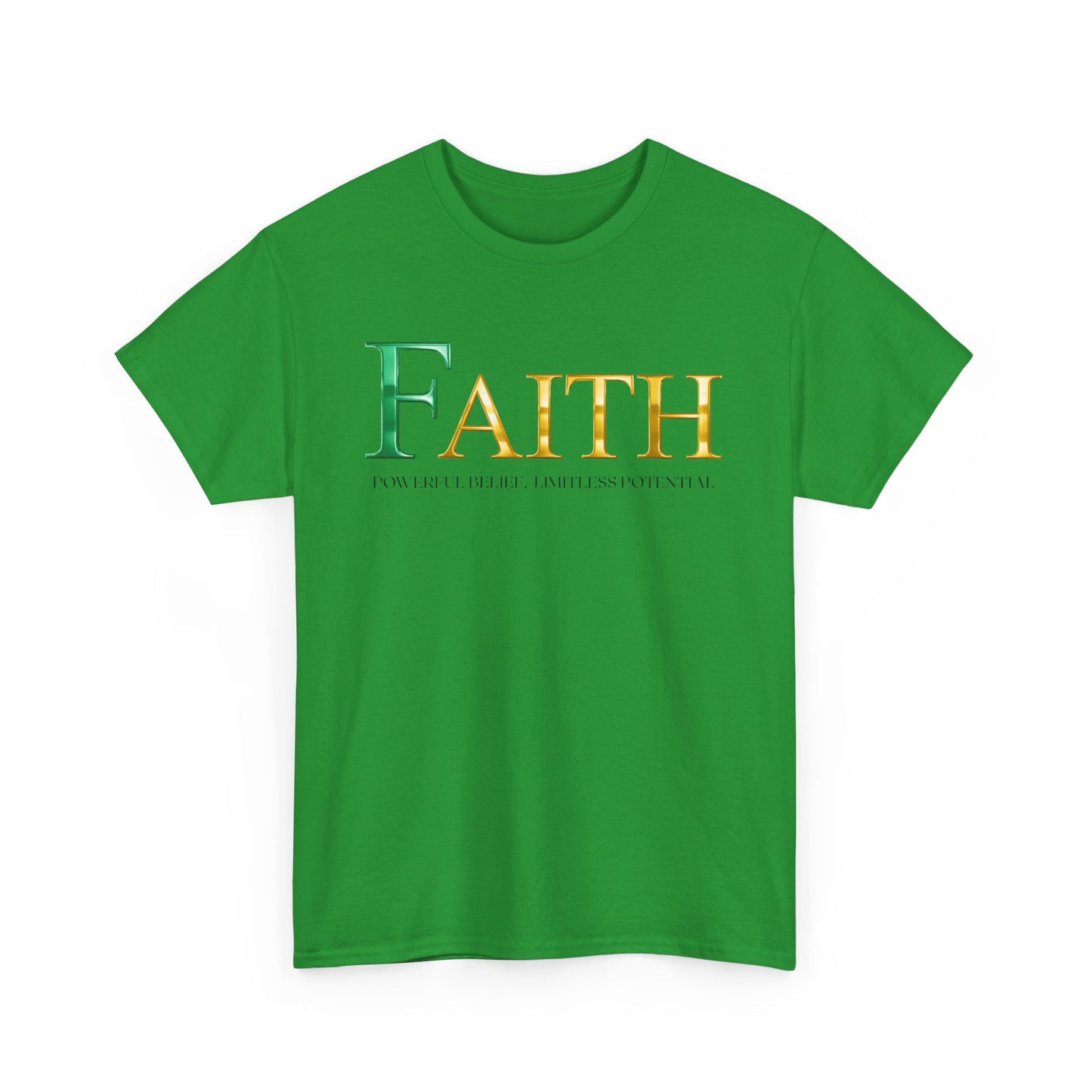Faith Unisex Heavy Cotton Tee - Inspirational Shirt, Everyday Wear, Faith-Based Gift, Motivational Apparel, Casual Style
