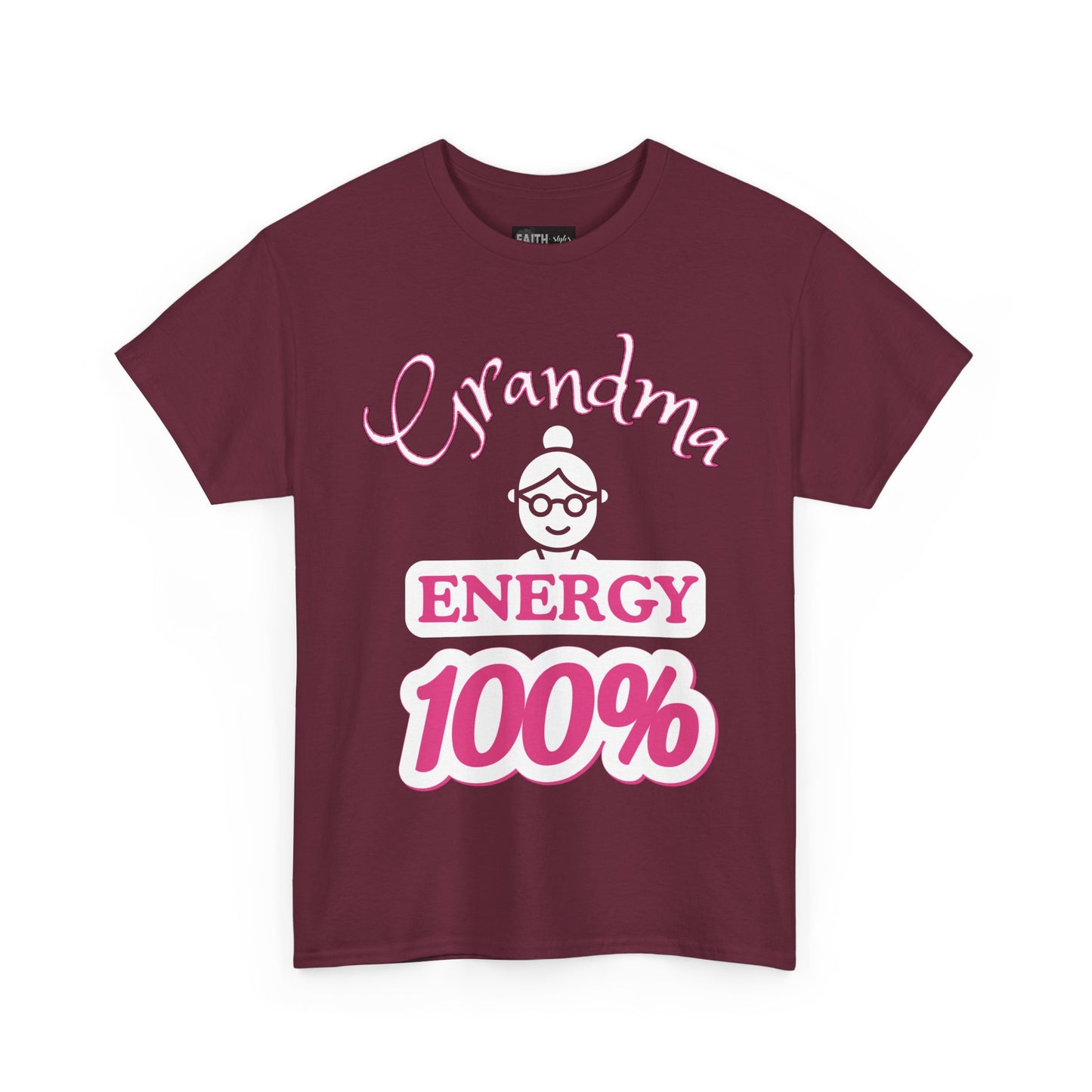 Fun Grandma Energy T-Shirt, Gift for Grandmothers, Casual Tee, Family Reunion Wear, Cute Gift for Mother's Day, Humor Shirt